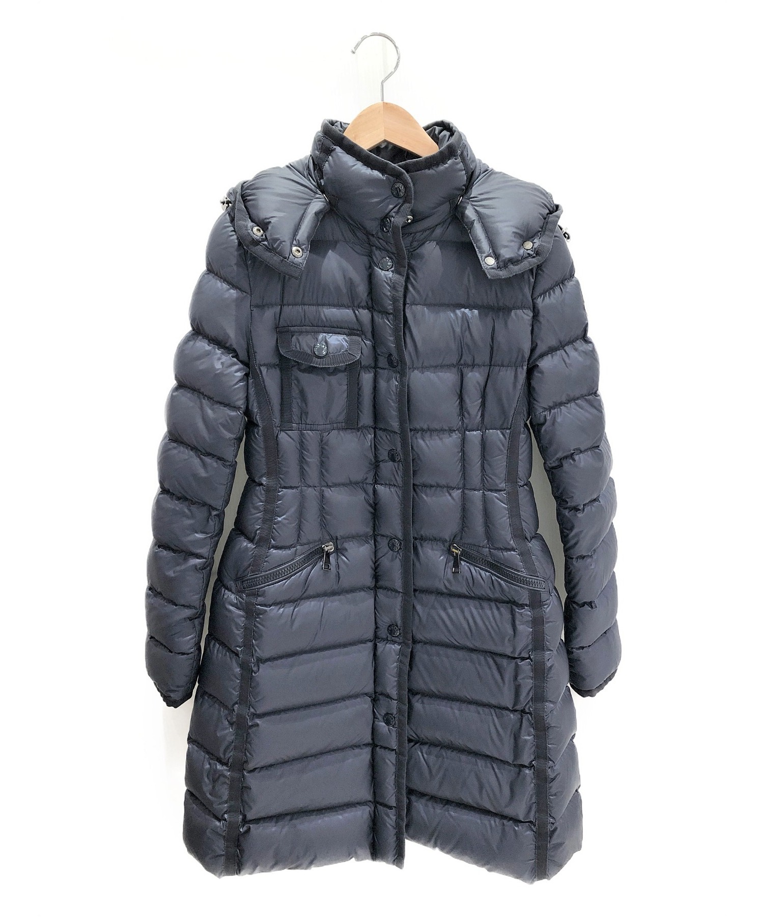 【動画】今年も人気！モンクレール スーパーコピー HERMINEエルミンヌ Black | MONCLER エルミンヌ ネイビー サイズ0 | ジャケット・アウター