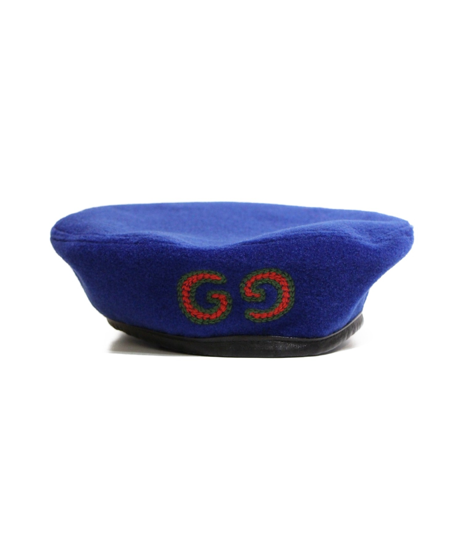 GUCCI (グッチ) ベレー帽 ブルー サイズ:M