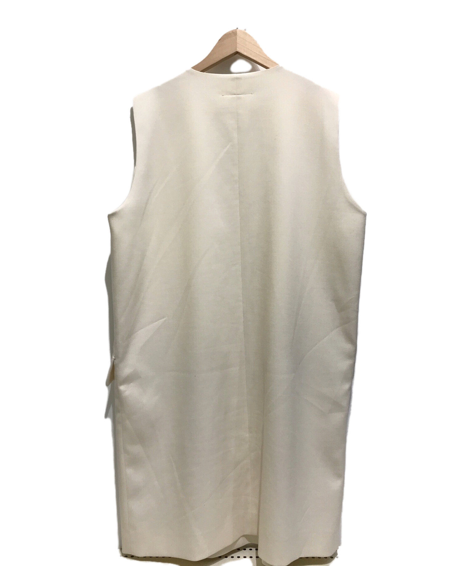 MM6 Maison Margiela (エムエムシックス メゾンマルジェラ) TWILLジャンパースカート ホワイト サイズ:不明