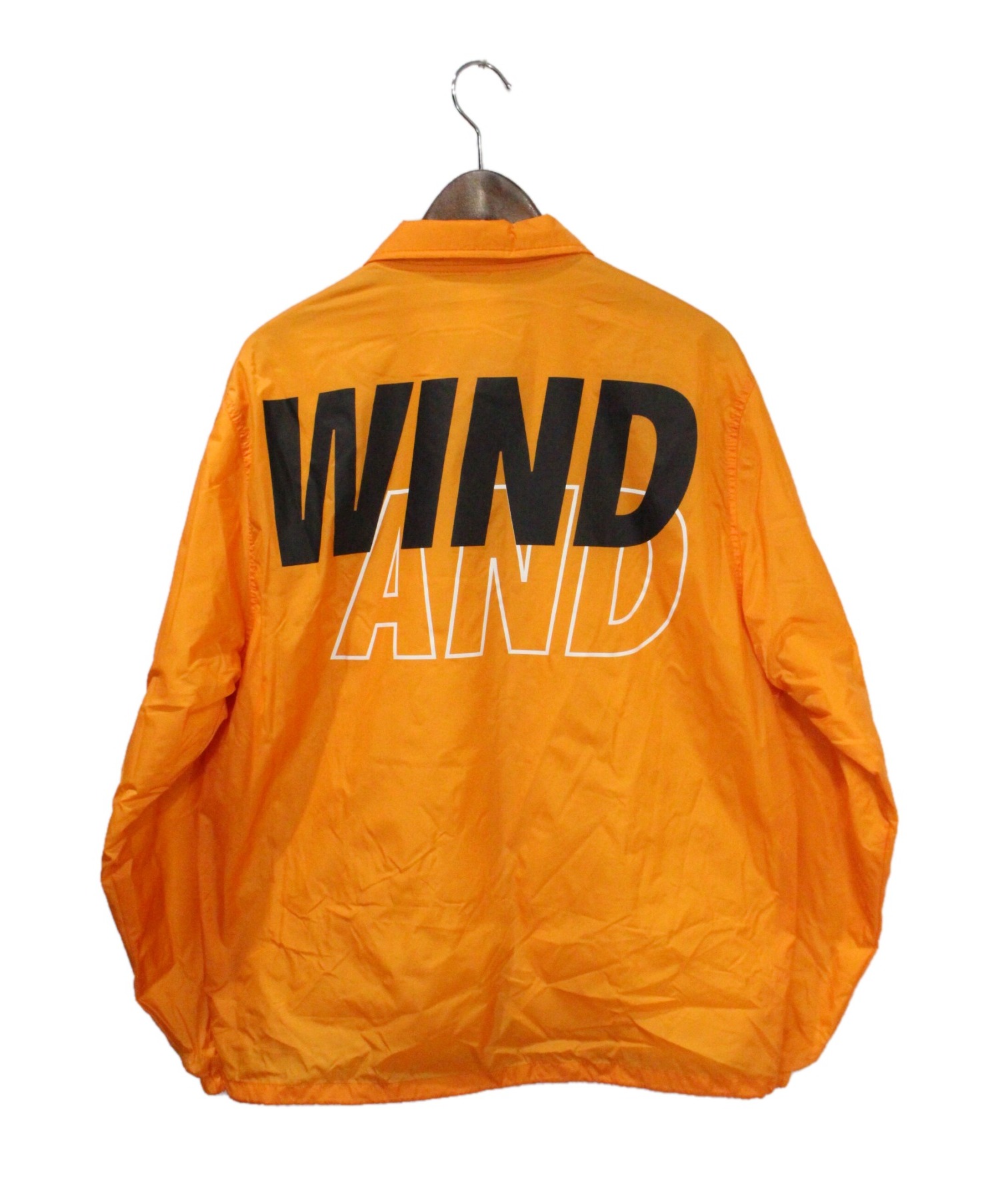 WIND AND SEA (ウィンダンシー) コーチジャケット オレンジ サイズ:Ｍ