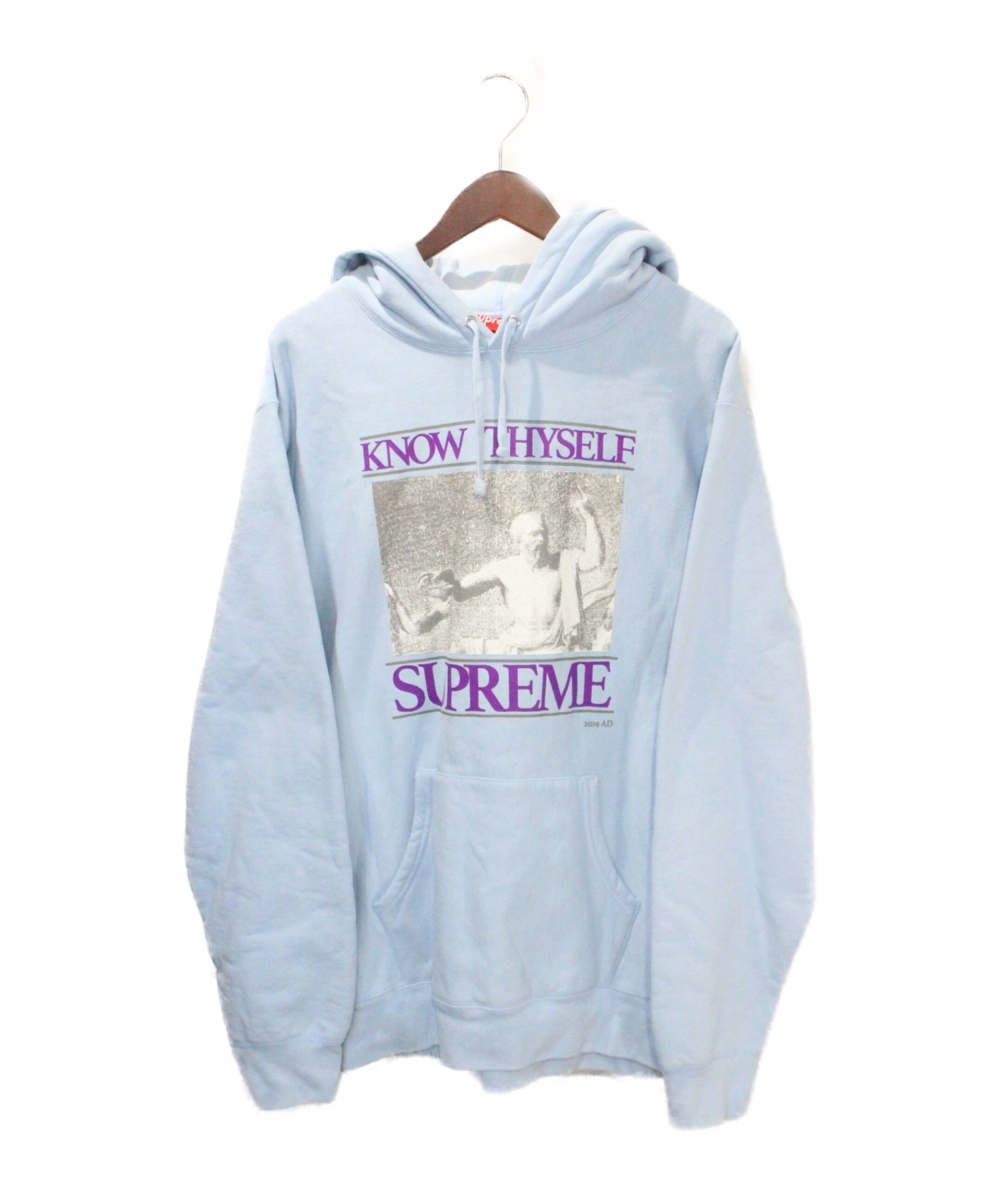 SUPREME (シュプリーム) Know Thyself Hooded Sweatshirt スカイブルー サイズ:XL
