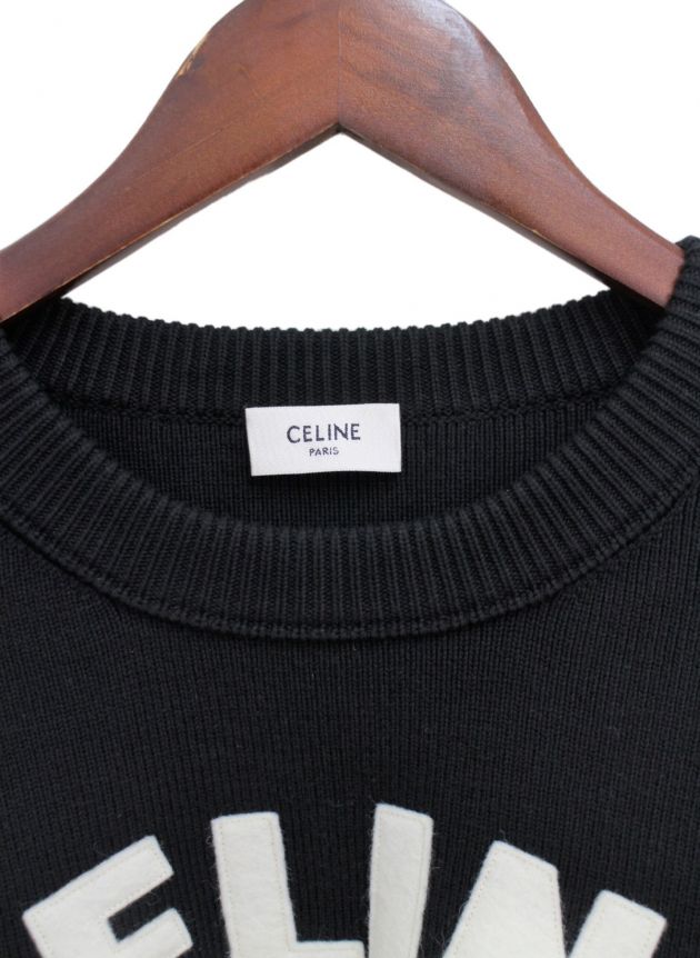 中古・古着通販】CELINE (セリーヌ) フロッククルーネックセーター 