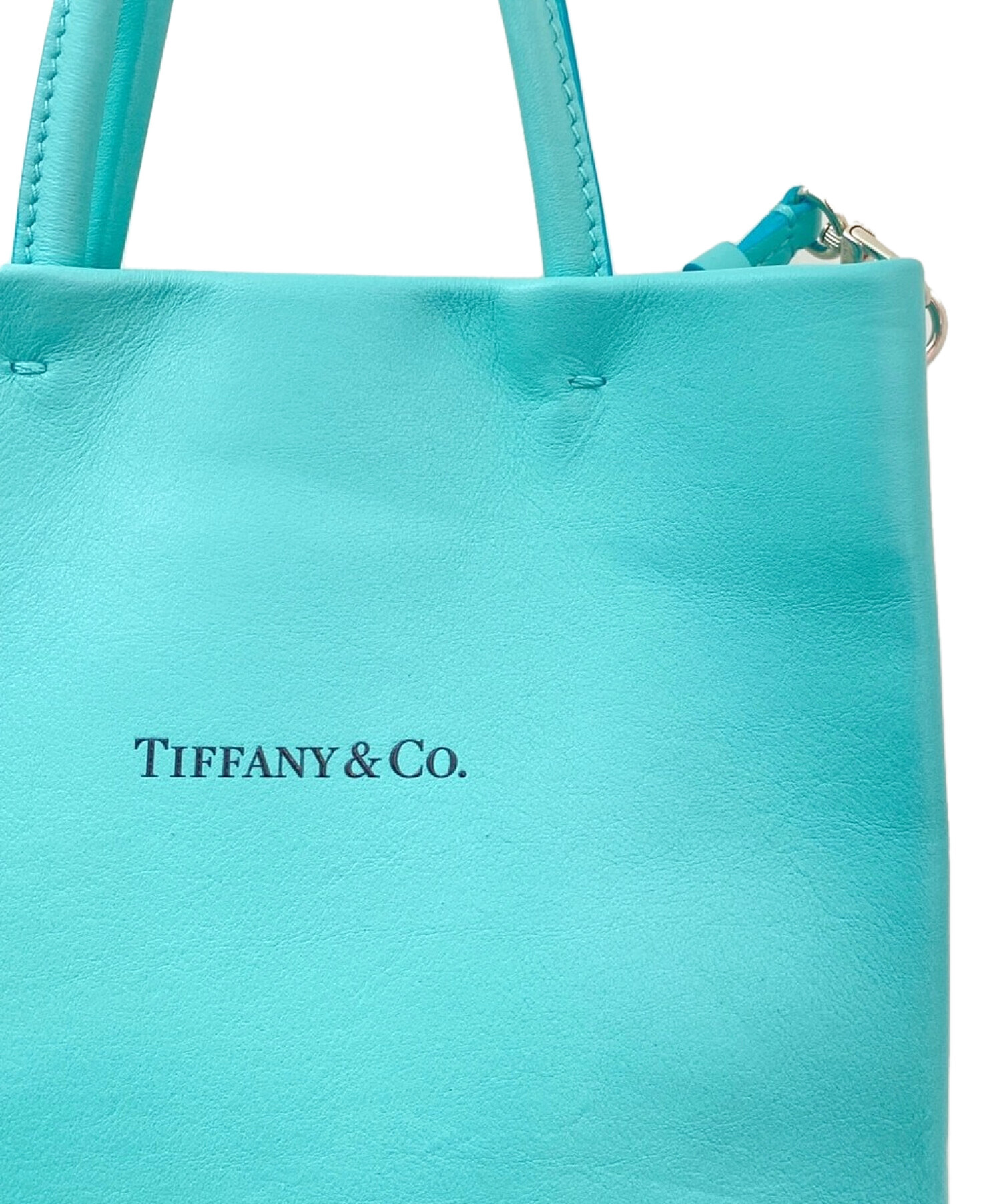 TIFFANY & Co. (ティファニー) ショッピングトートバッグミニ エメラルドグリーン サイズ:-