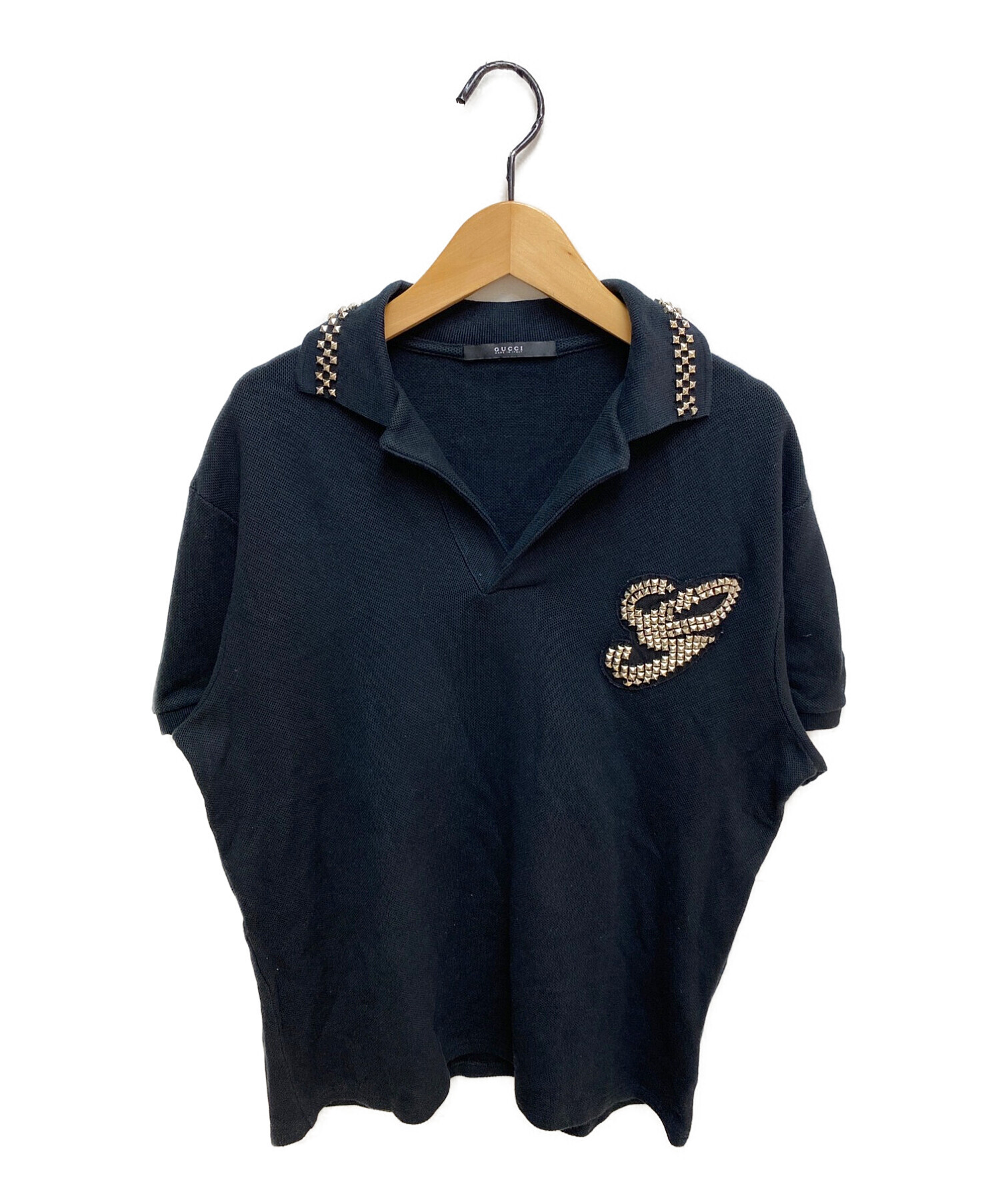 中古・古着通販】GUCCI (グッチ) ピラミッドスタッズポロシャツ 