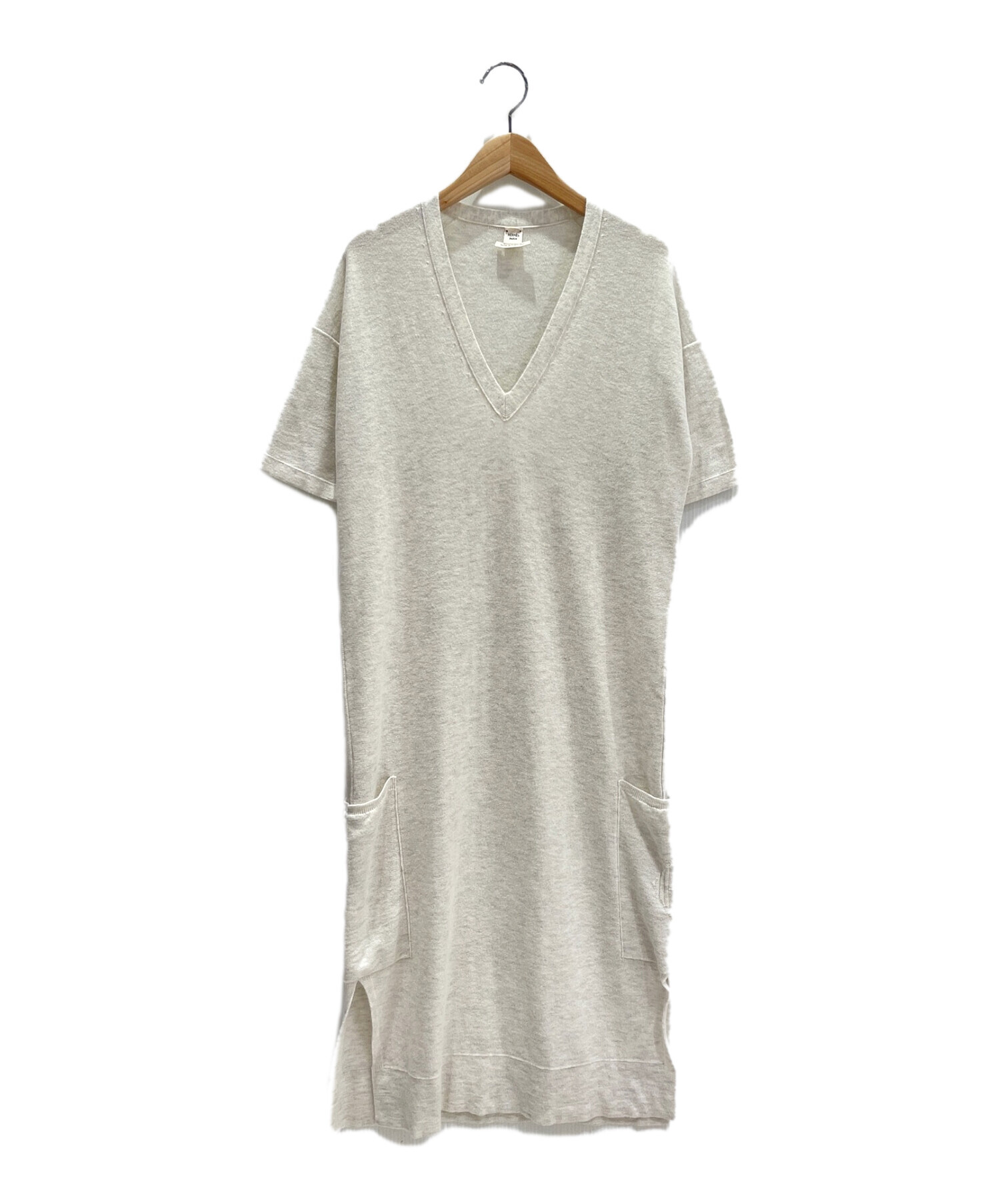 エルメス コットン 半袖 ワンピース グレー エルメス コットン 半袖 ワンピース グレー
