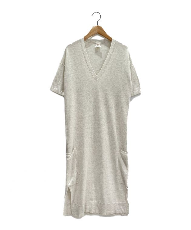 エルメス コットン 半袖 ワンピース グレー
