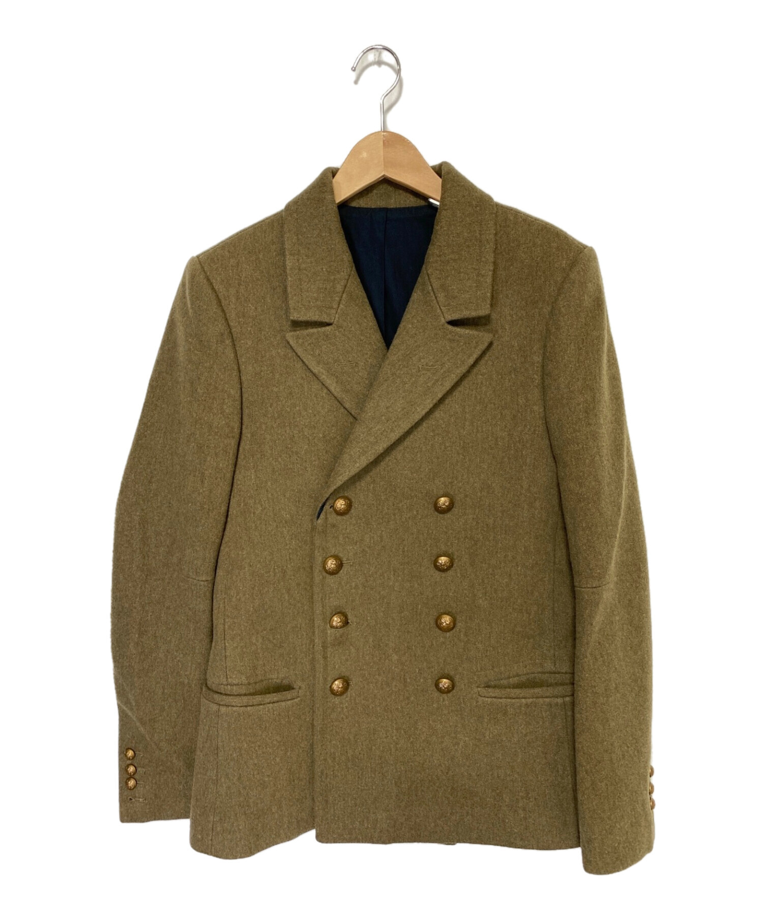 中古・古着通販】BALMAIN (バルマン) ナポレオンPコート オリーブ 