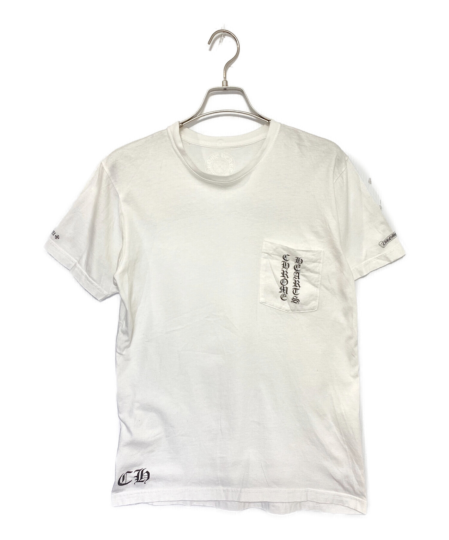 CHROME HEARTS (クロムハーツ) ポケットTシャツ ホワイト サイズ:M