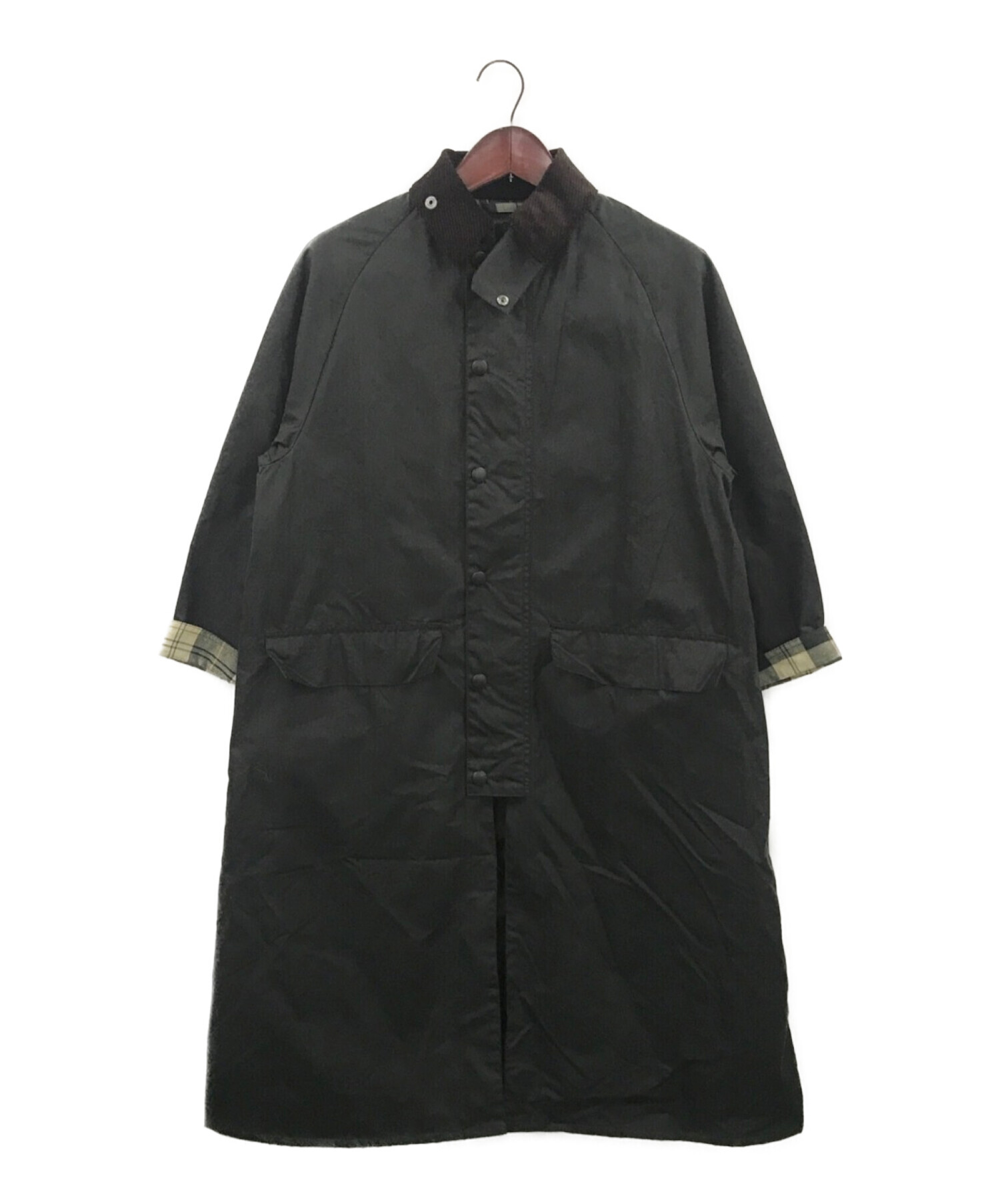 中古・古着通販】Barbour (バブアー) OVERSIZE WAX BURGHLEY ブラック 