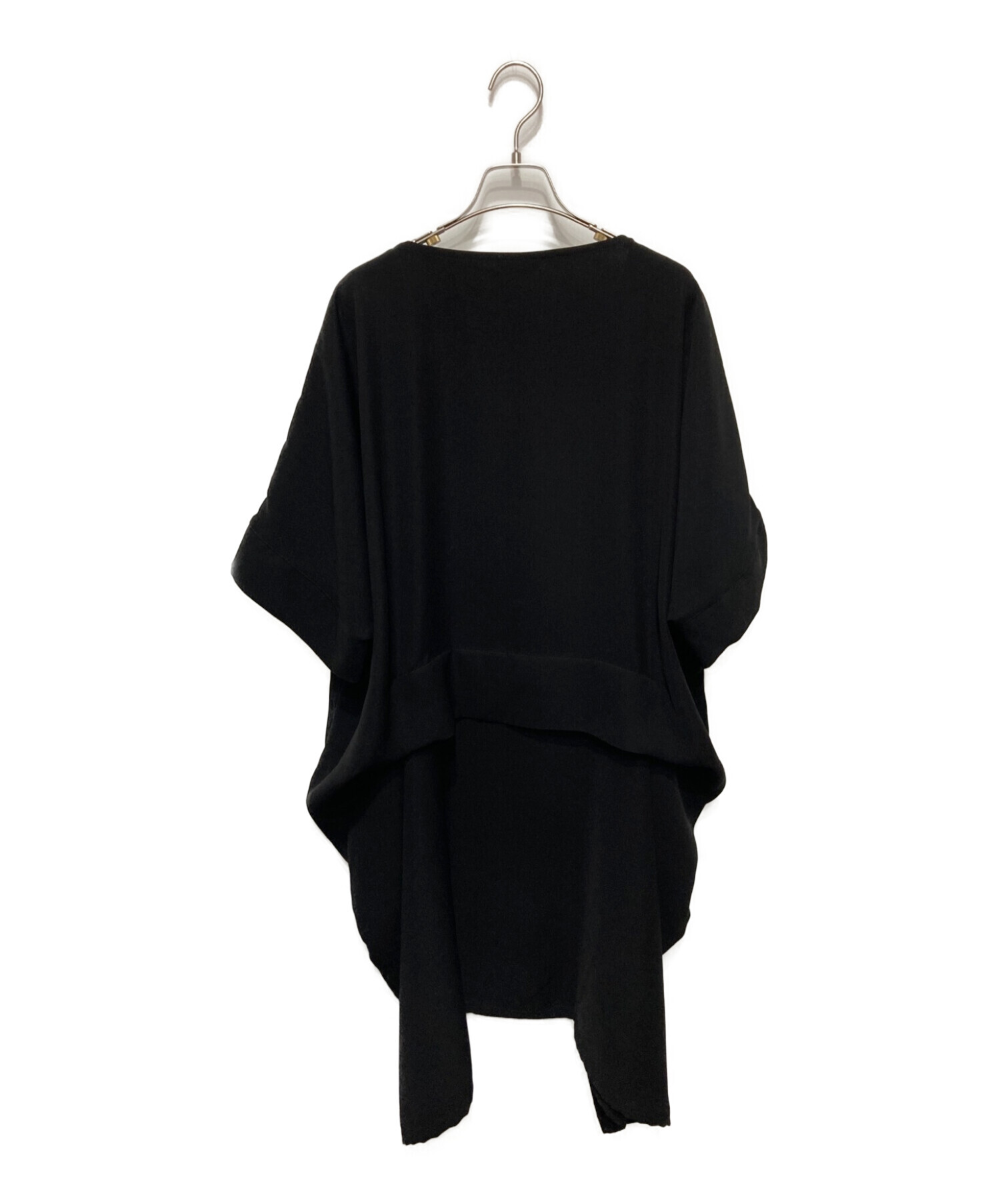 LIMI feu (リミフゥ) Double Satin Dropped Pocket Dress/ダブルサテンドロップドポケットドレス ブラック  サイズ:S