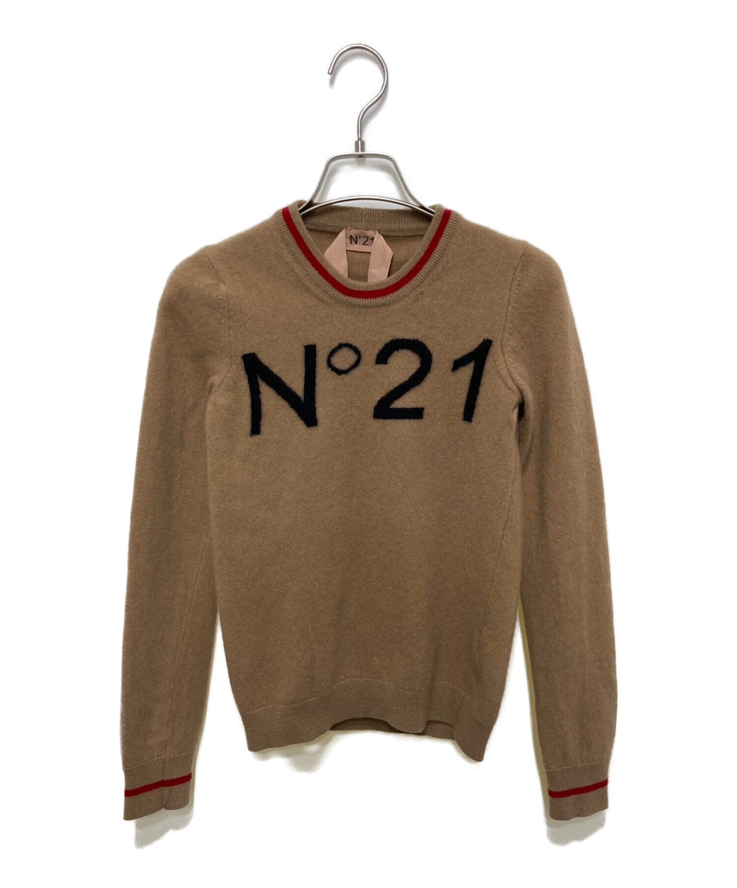 N°21 ヌメロヴェントゥーノ ロゴ ニット 38