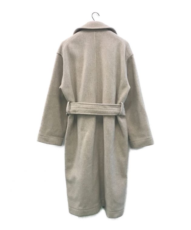 中古・古着通販】ATHA (アタ) ダブルメルトンマキシコート ベージュ 