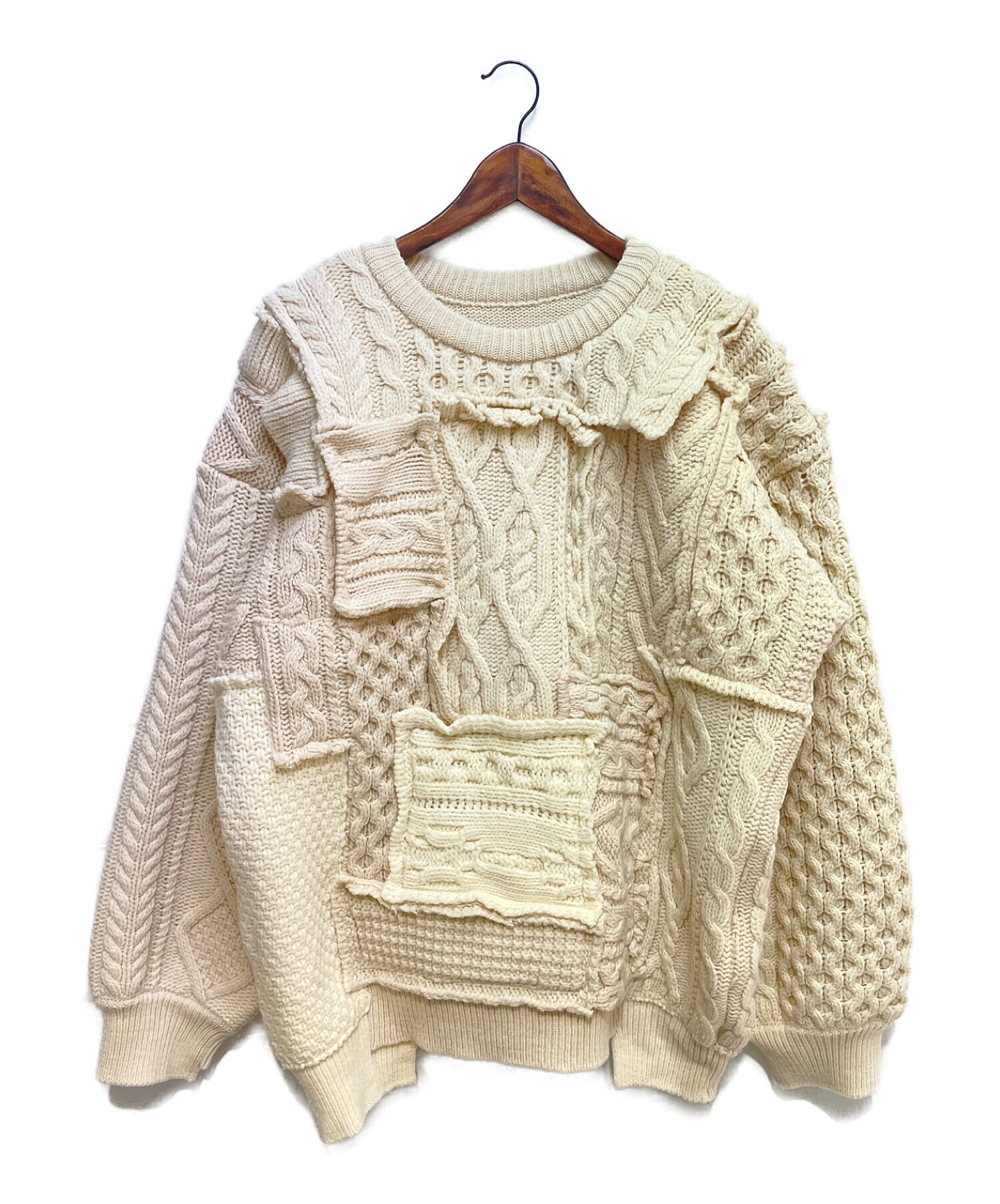Stein Oversized Interlaced Cable Knit LS