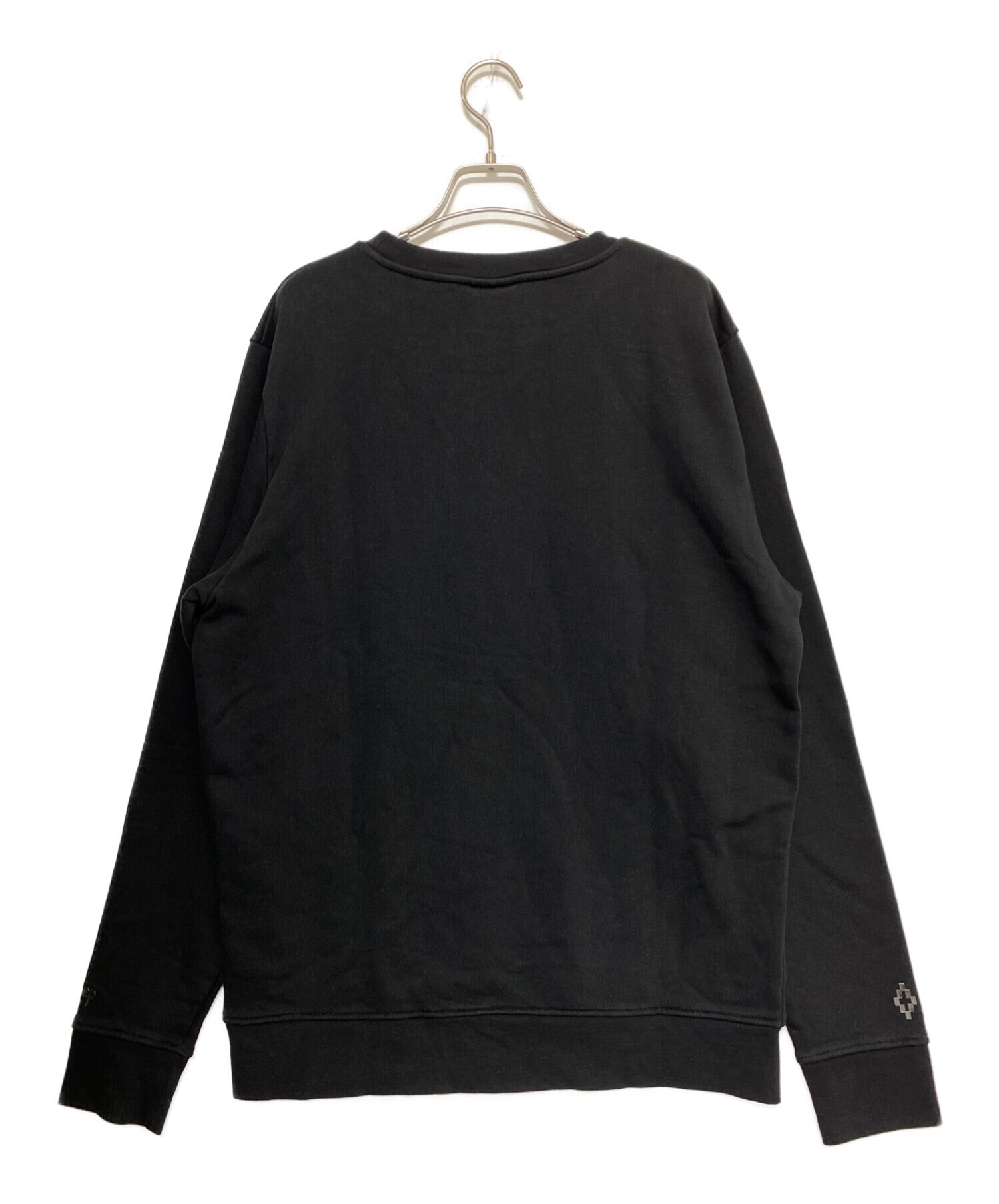 MARCELO BURLON (マルセロ バーロン) クルーネックスウェットシャツ ブラック サイズ:M 未使用品