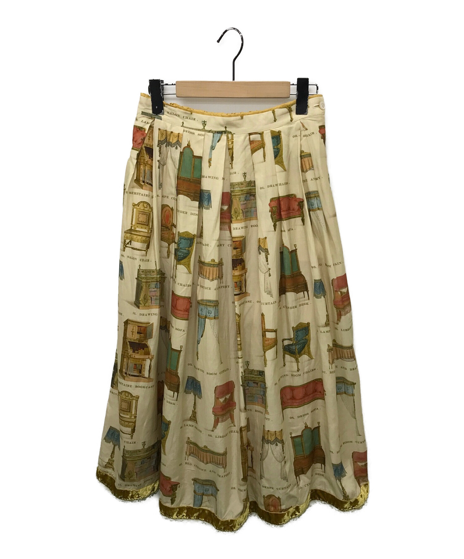 Jane Marple (ジェーンマープル) Noble furniture ドレススカート ベージュ サイズ:M