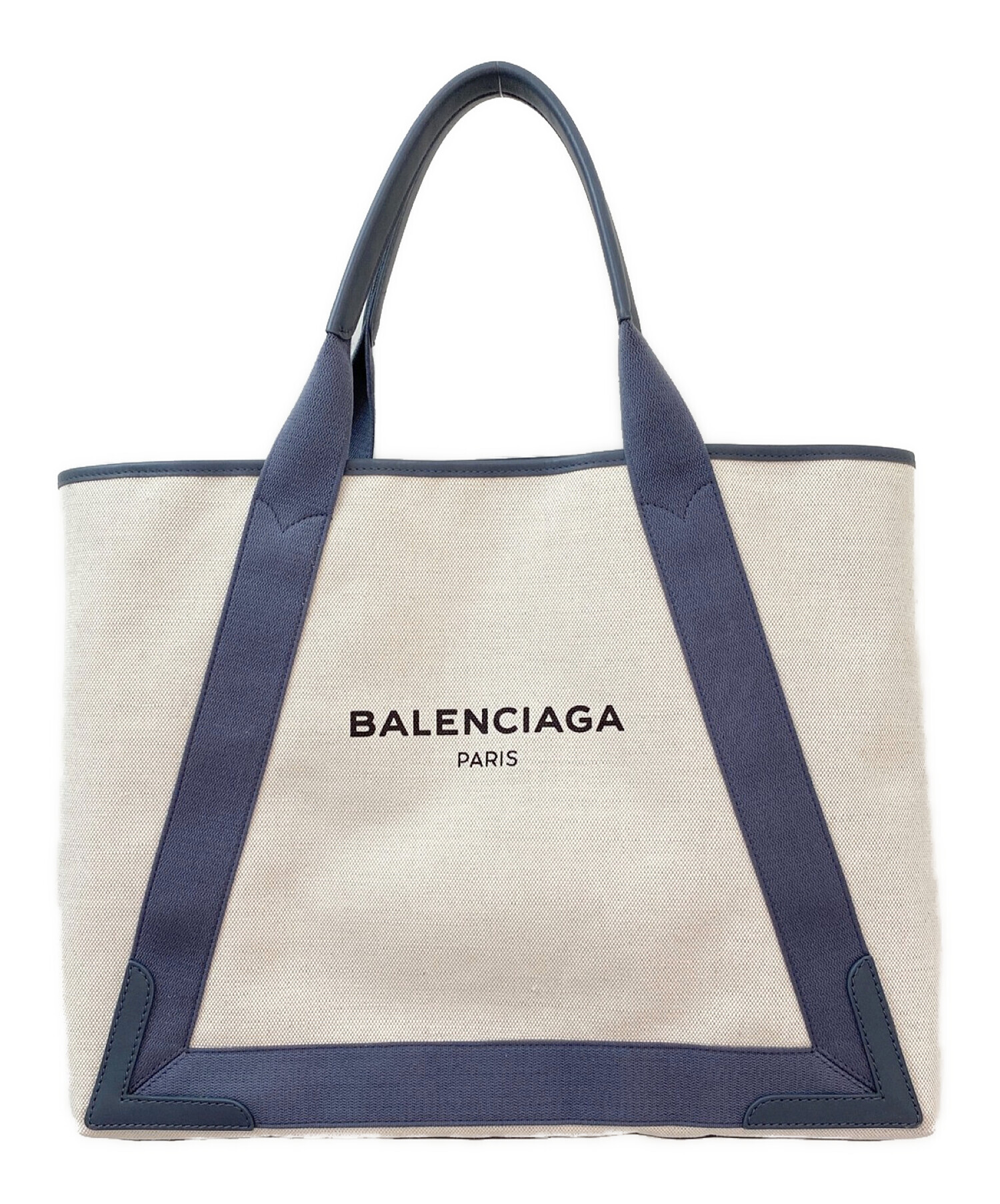 BALENCIAGA (バレンシアガ) ミディアムカバスバッグ グルー×ホワイト サイズ:M