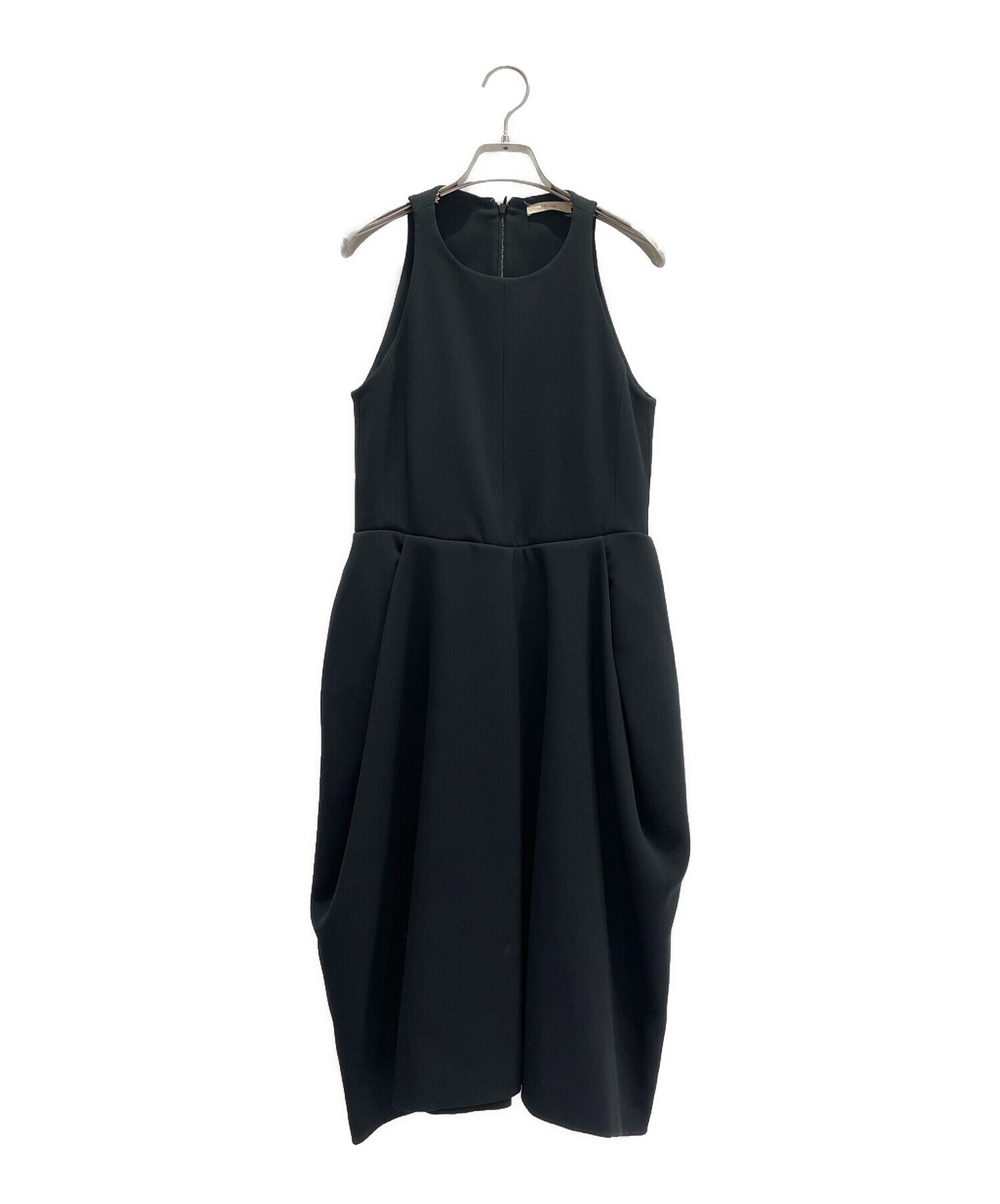 中古・古着通販】CELINE (セリーヌ) ノースリーブワンピース ブラック 
