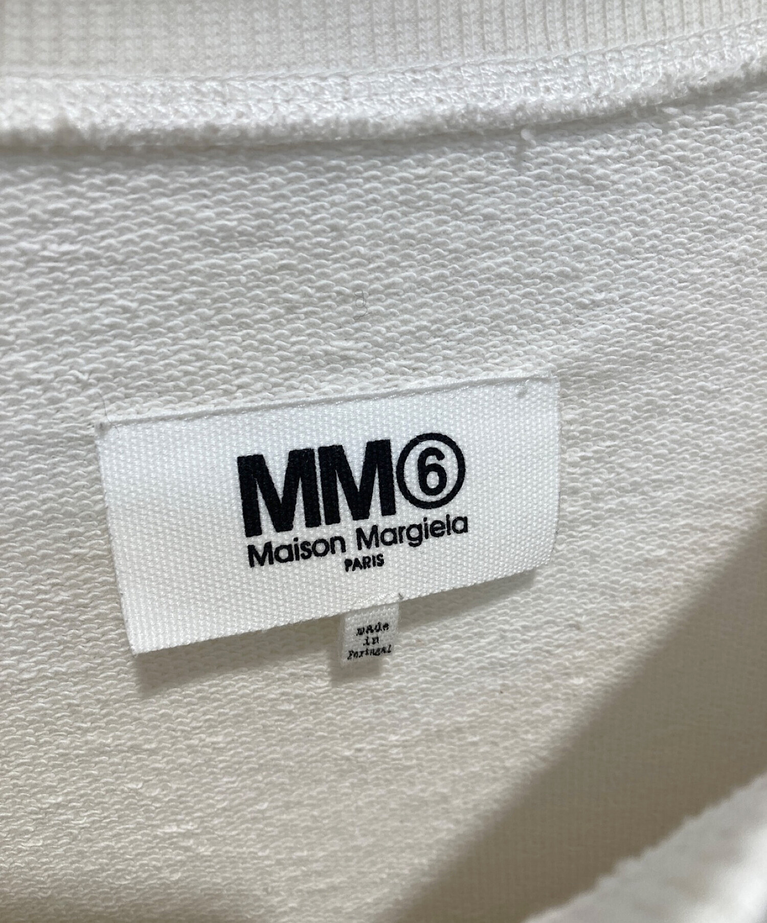 MM6 Maison Margiela (エムエムシックス メゾンマルジェラ) スウェットワンピース アイボリー サイズ:S