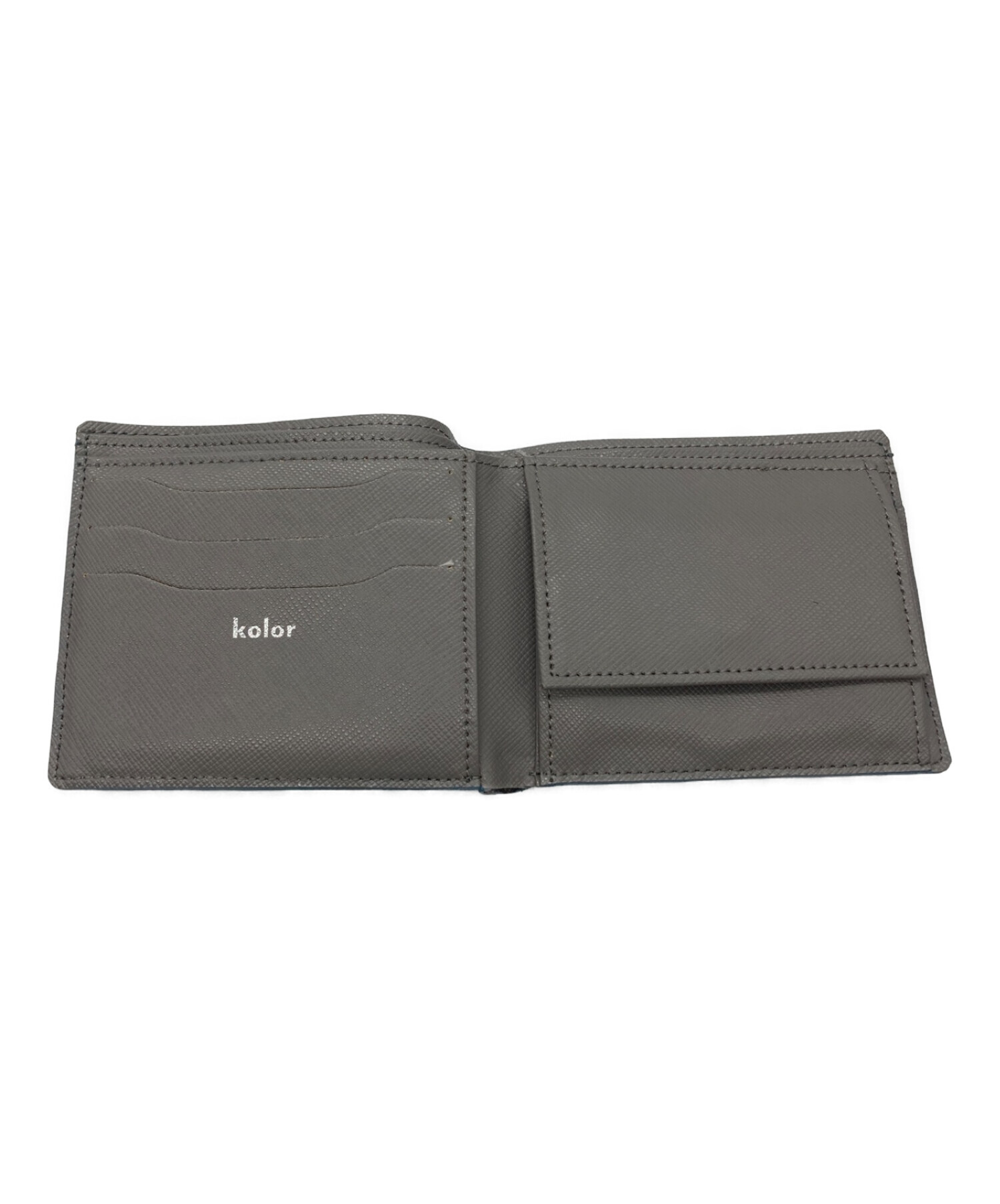 中古・古着通販】KOLOR (カラー) 2つ折り財布 ブルー｜ブランド・古着 