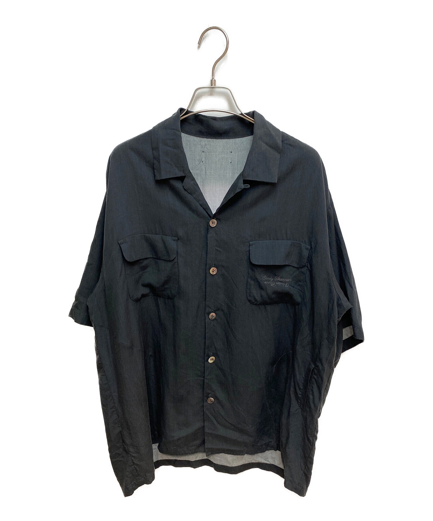 UNDERCOVER (アンダーカバー) ×Cindy Sherman Ten 開襟半袖シャツ ブラック サイズ:3