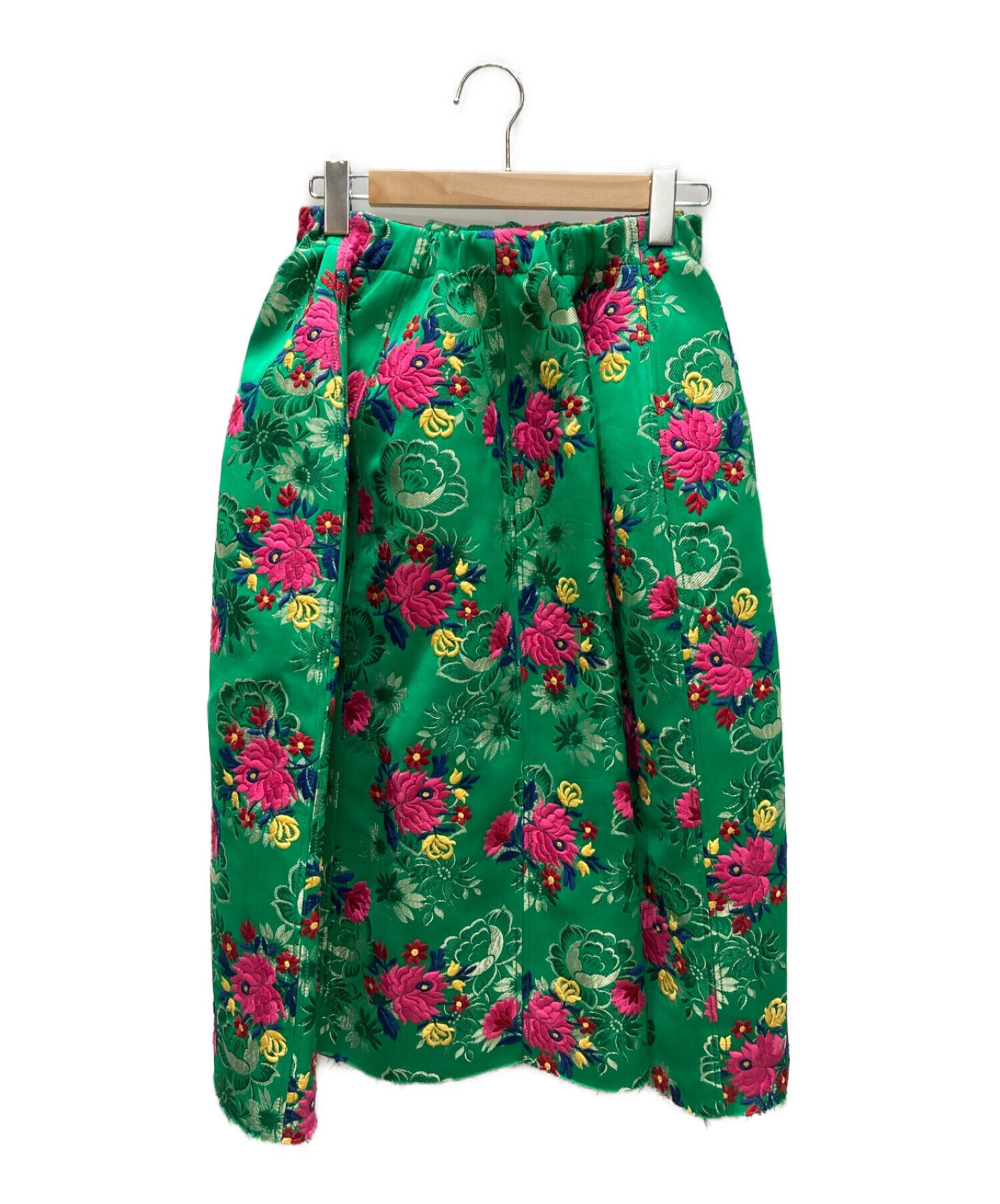 MARNI (マルニ) ジャガード刺繍ボリュームスカート グリーン サイズ:38