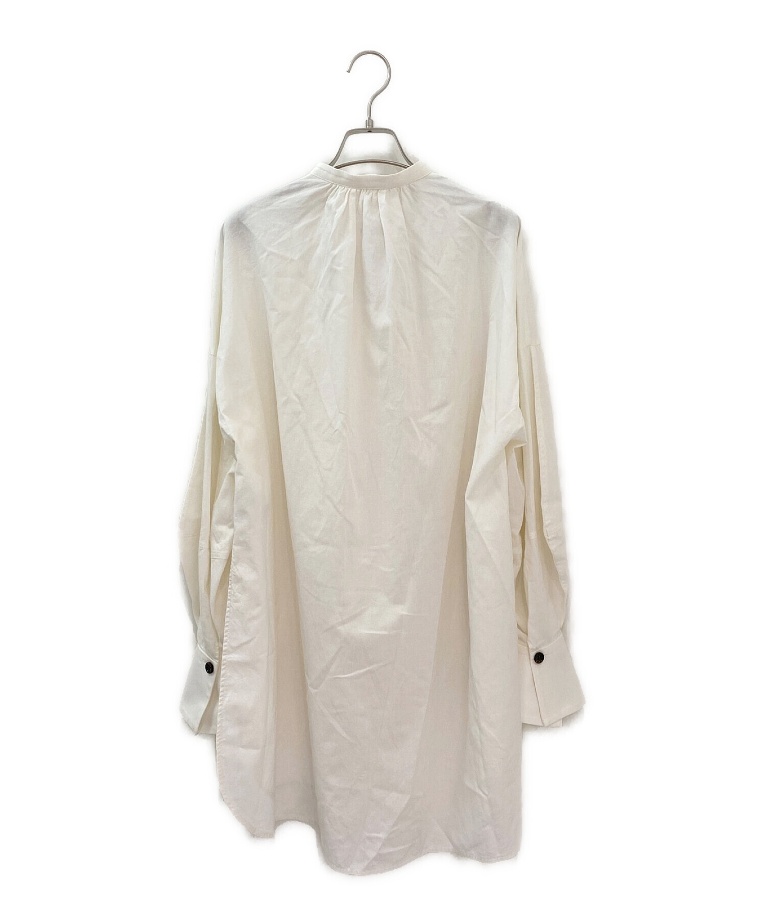 エンフォルド SOMELOS ツイルオーバーロング BLOUSE ブラウス シャツ 
