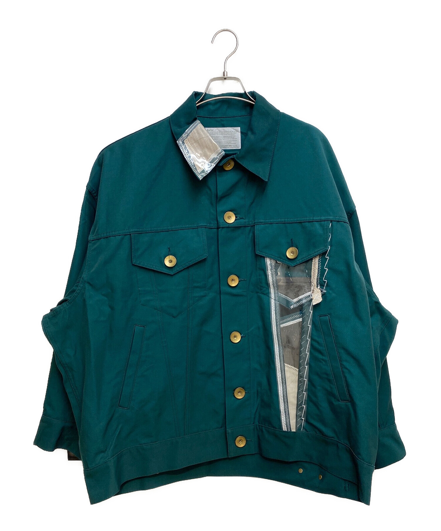 中古・古着通販】KOLOR (カラー) TRUCKER JACKET N/C グリーン サイズ  