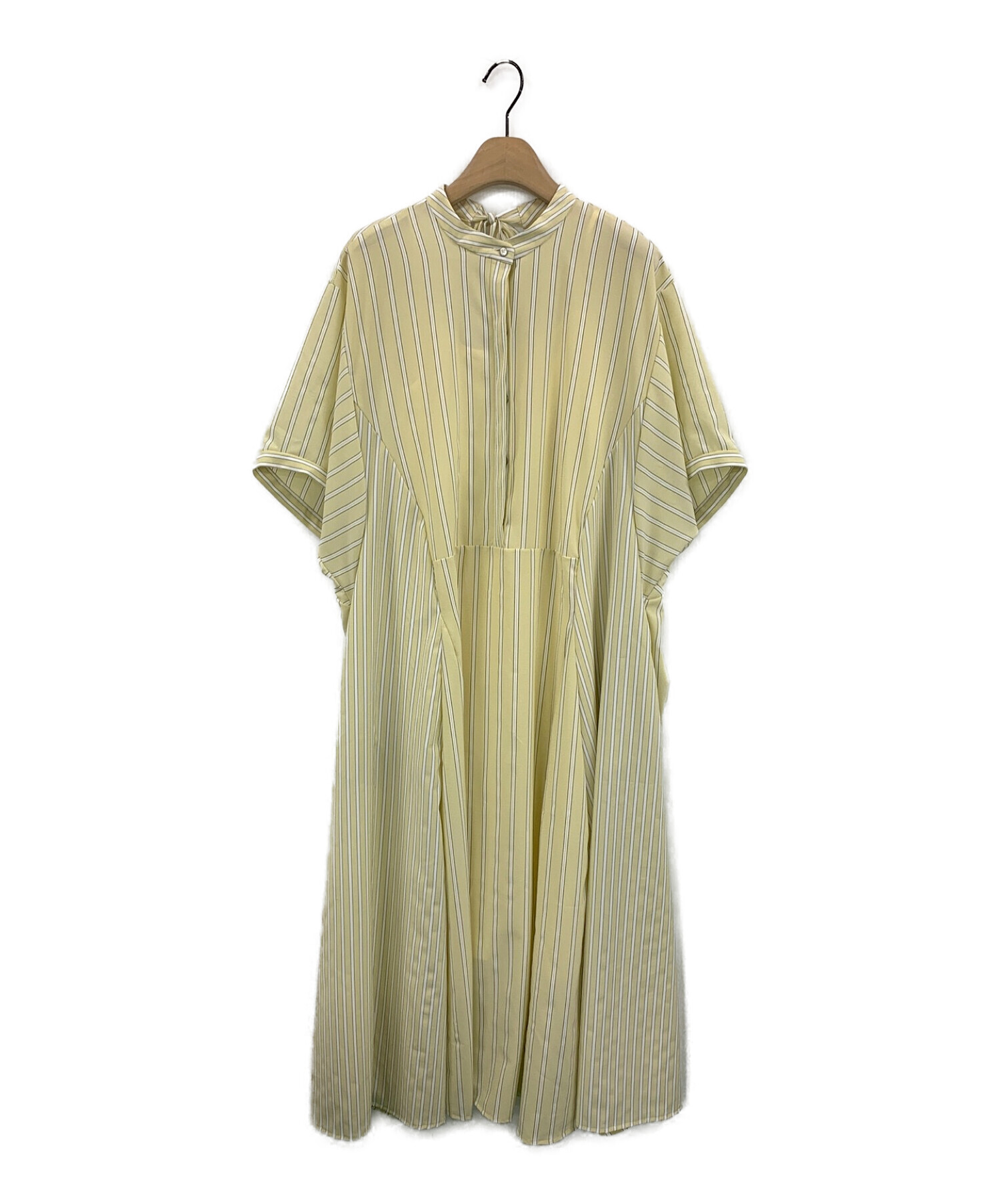 中古・古着通販】CADUNE (カデュネ) コンビストライプワンピース