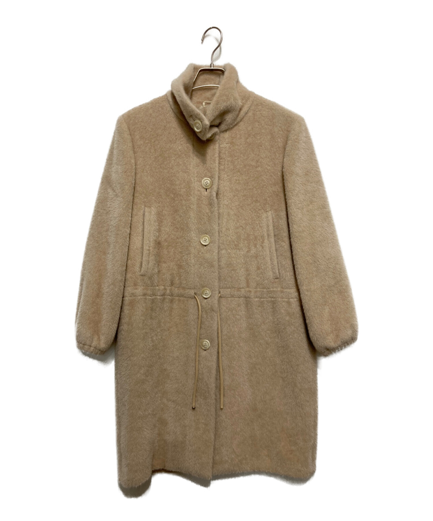 中古・古着通販】MaxMara (マックスマーラ) アルパカ混コート ベージュ 