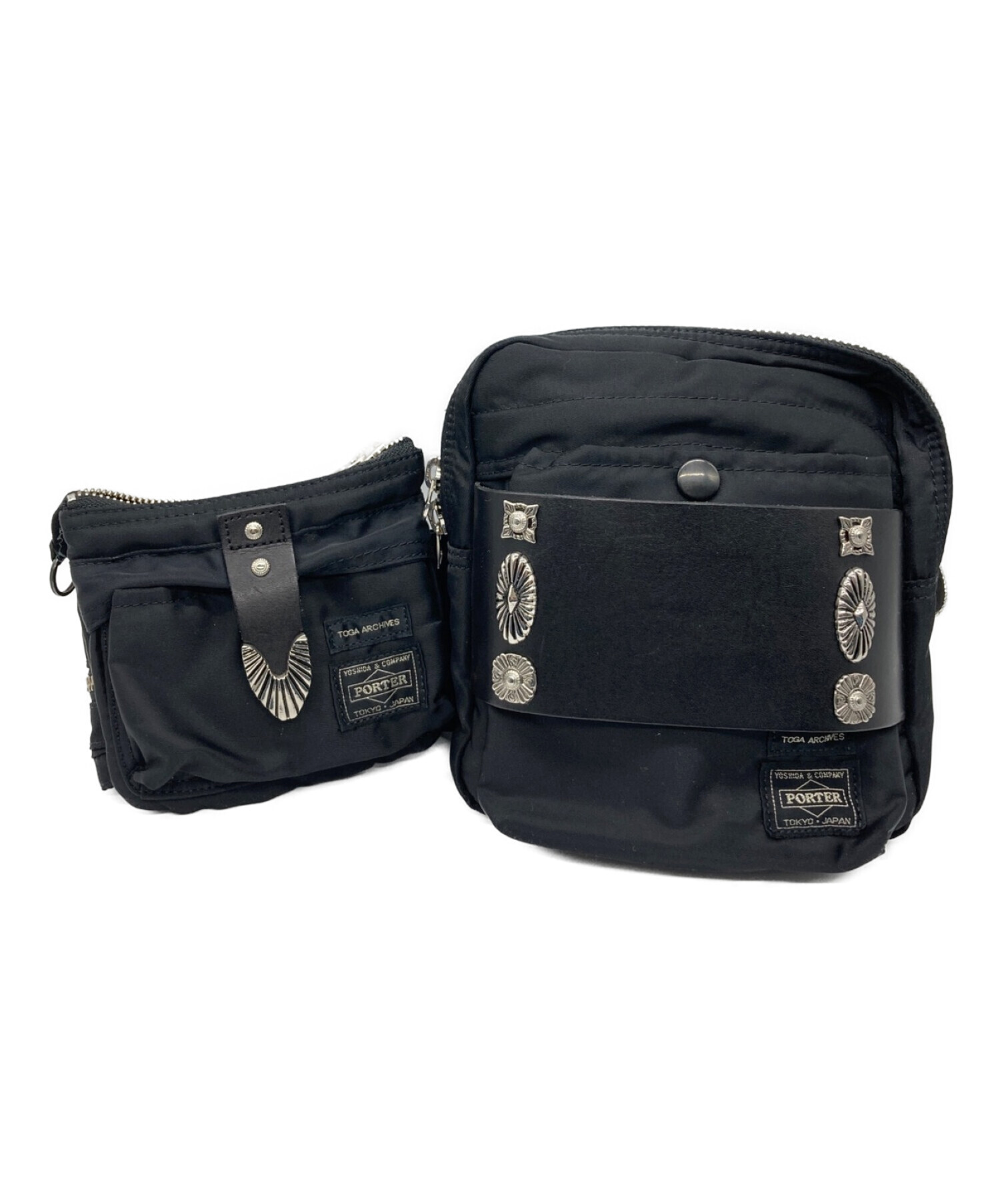 TOGA×PORTER (トーガ × ポーター) belt bag ブラック