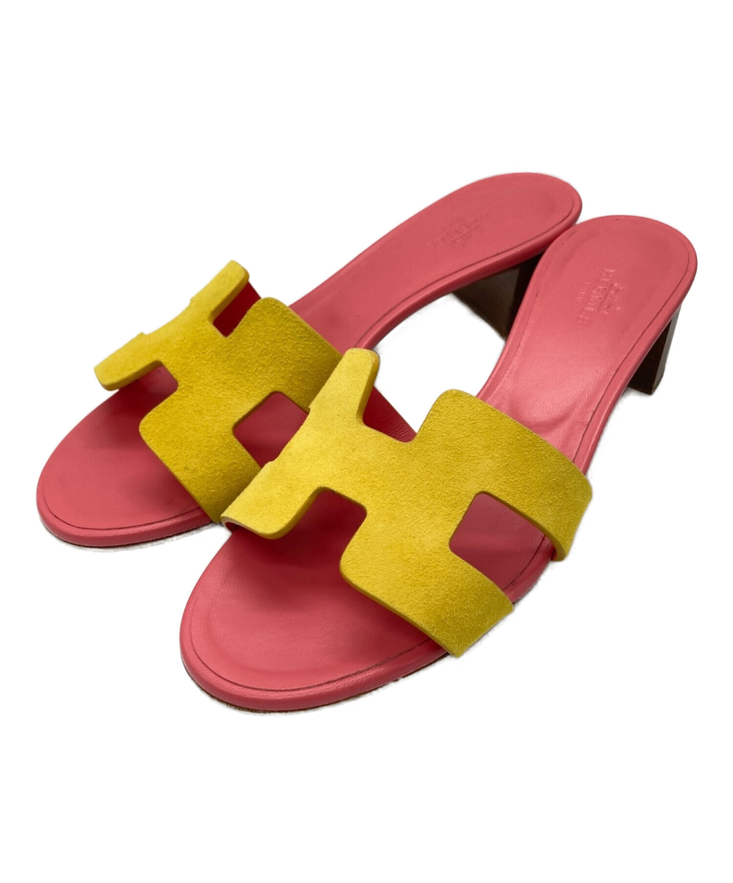 中古・古着通販】HERMES (エルメス) オアジス サンダル ピンク サイズ