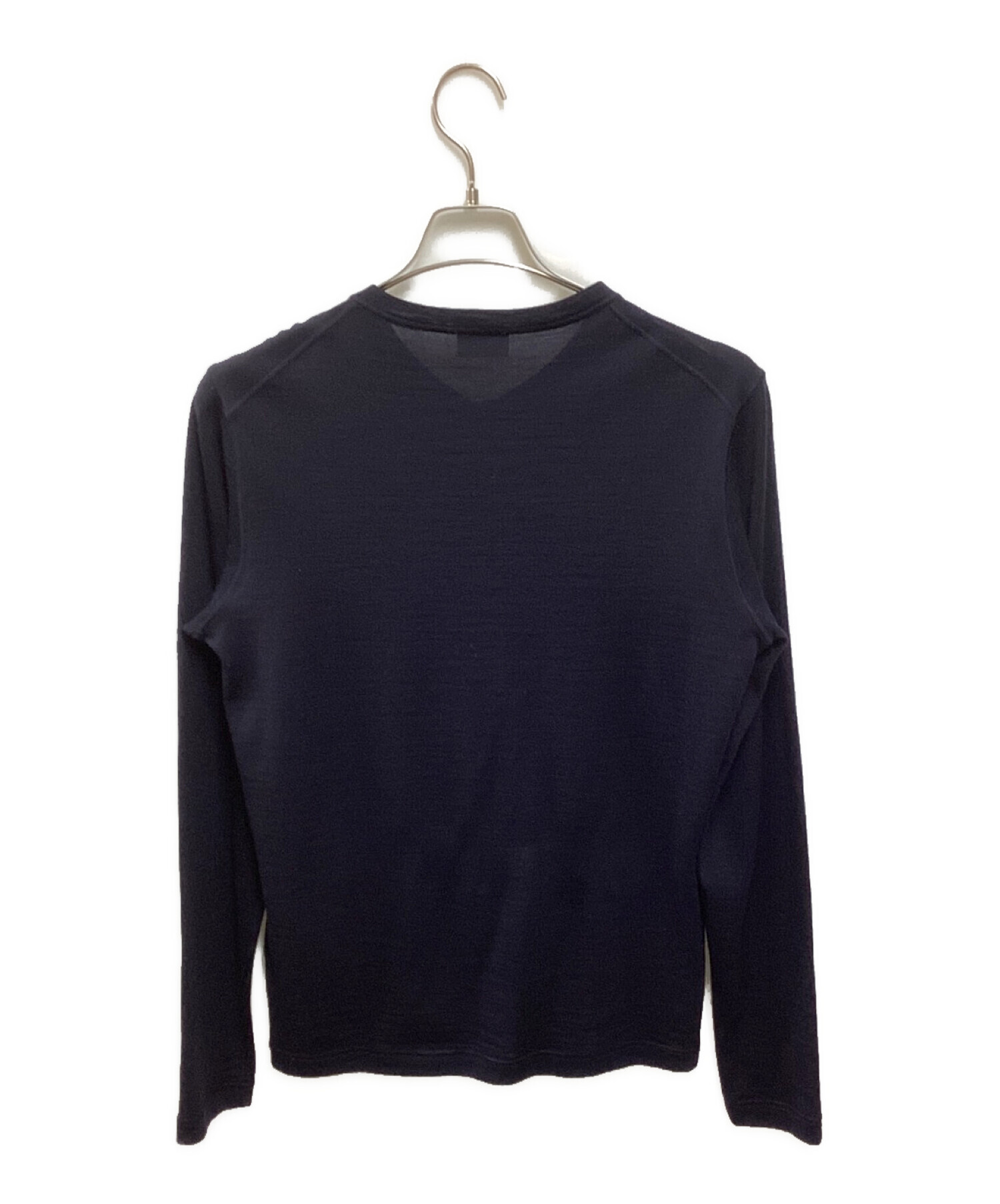 中古・古着通販】JIL SANDER (ジルサンダー) Vネックニット ネイビー 