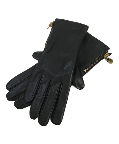N400 【美品】COACH コーチ 革手袋 サイズ7 レディース