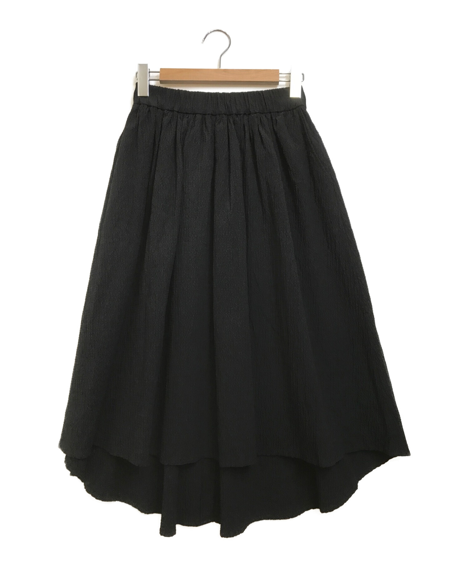 DOUBLE STANDARD CLOTHING (ダブルスタンダードクロージング) BUMPY COTTONスカート ブラック サイズ:36
