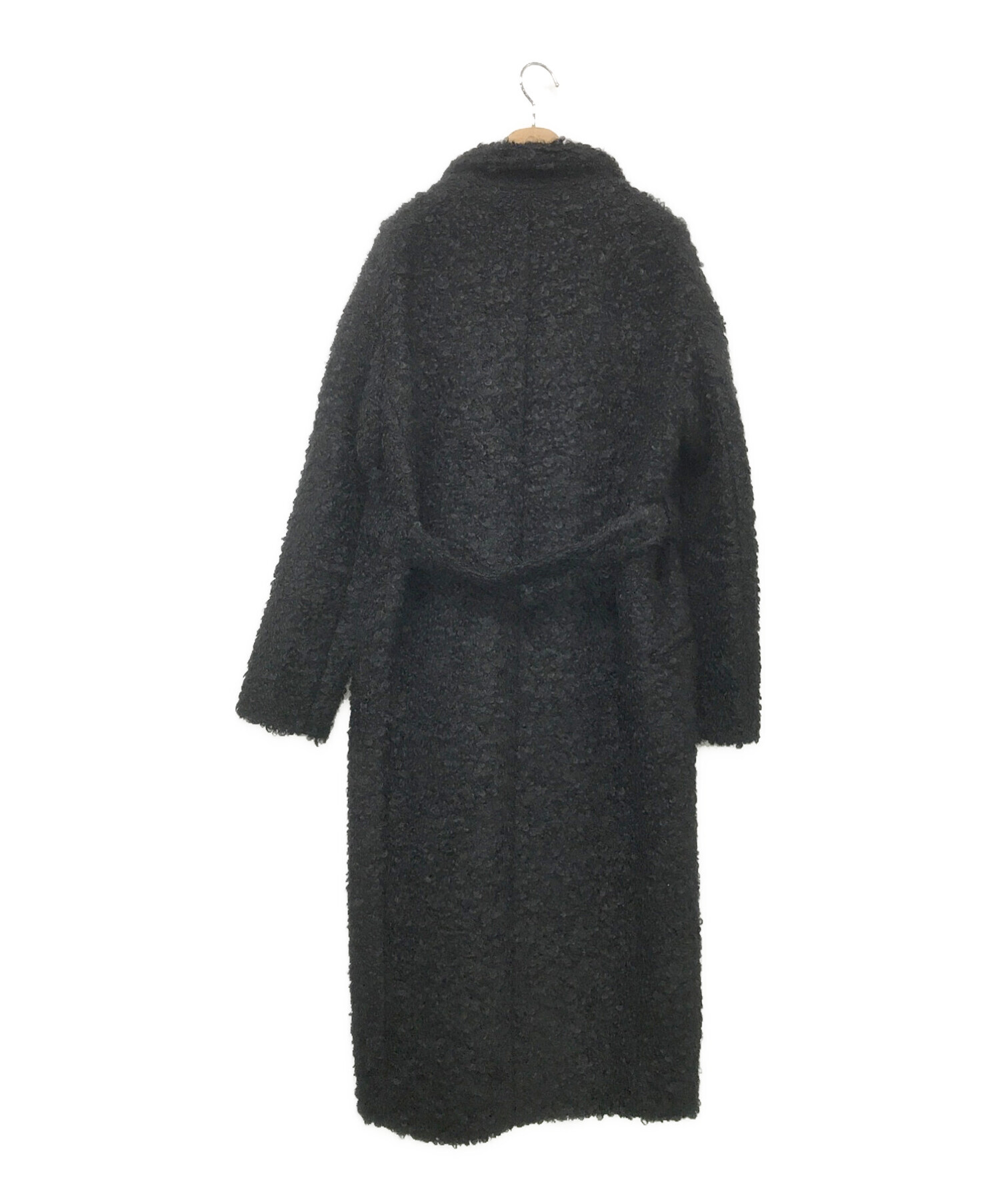 中古・古着通販】REYC (リック) モヘアシャギーコート ブラック サイズ 