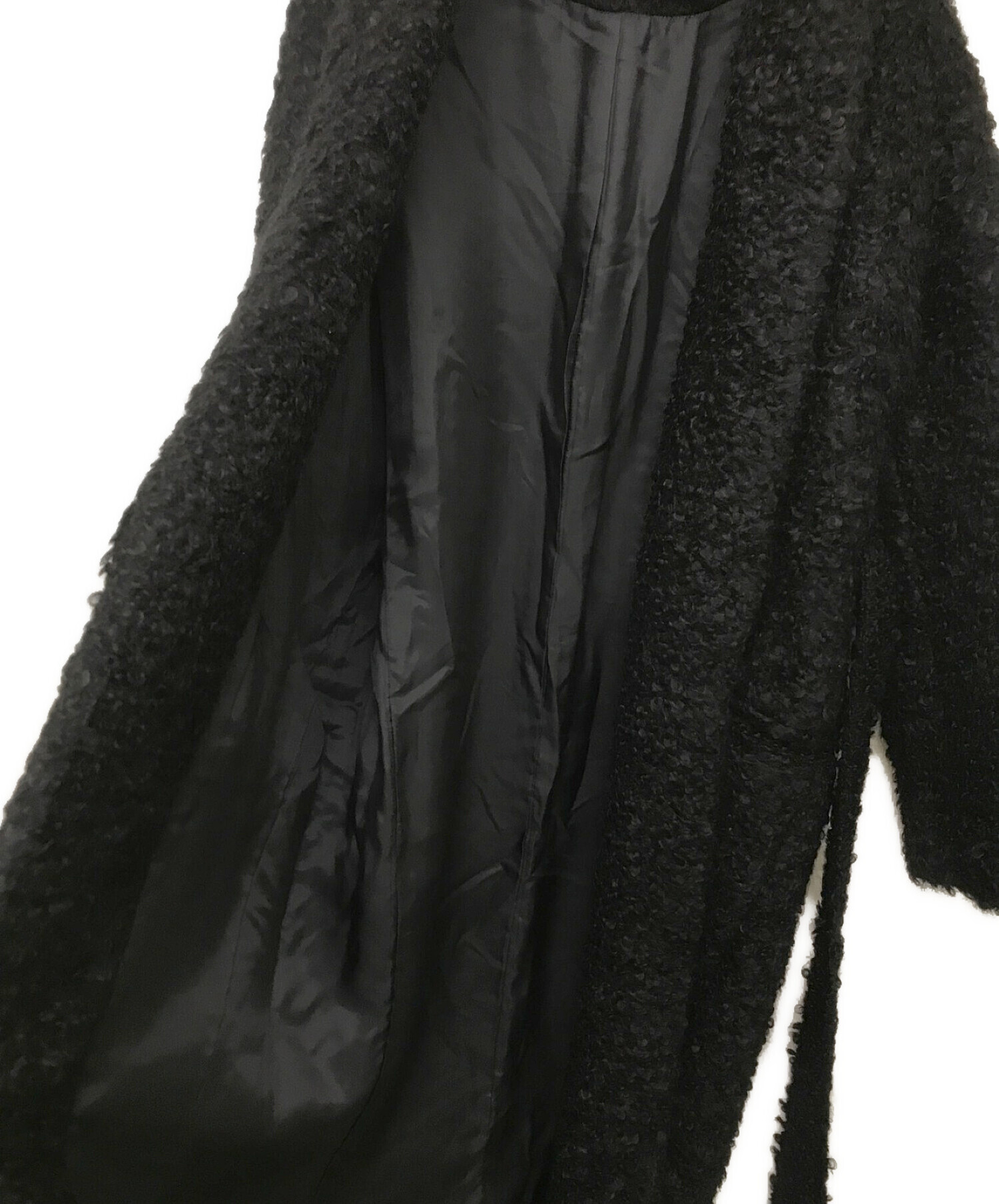 REYC (リック) モヘアシャギーコート ブラック サイズ:36