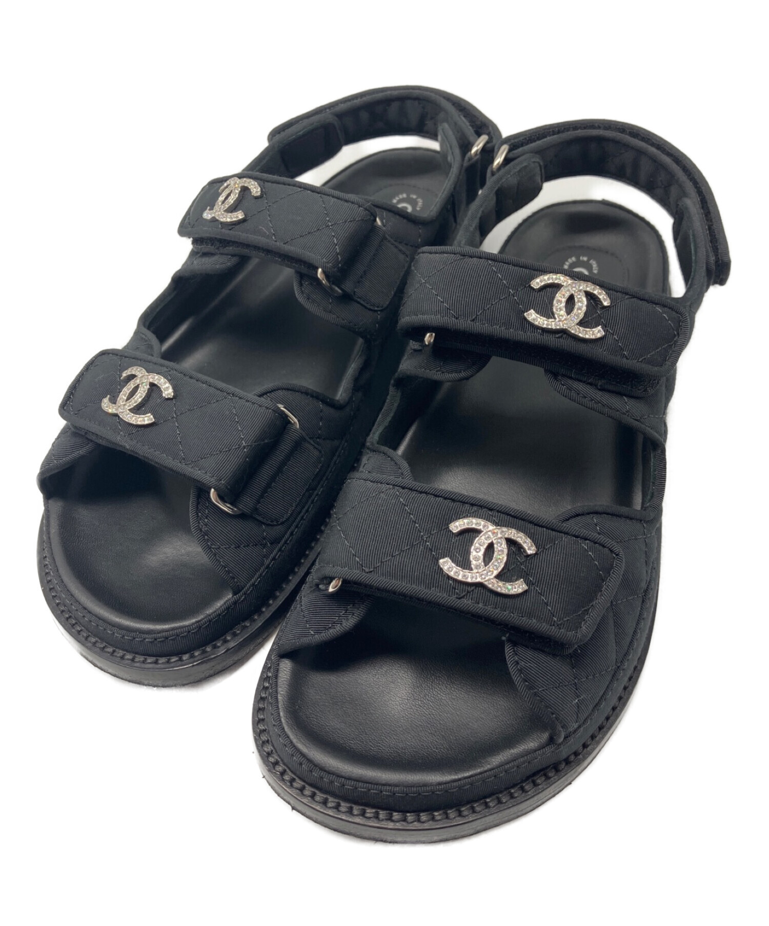 シャネル ロゴ スポーツ サンダル 37