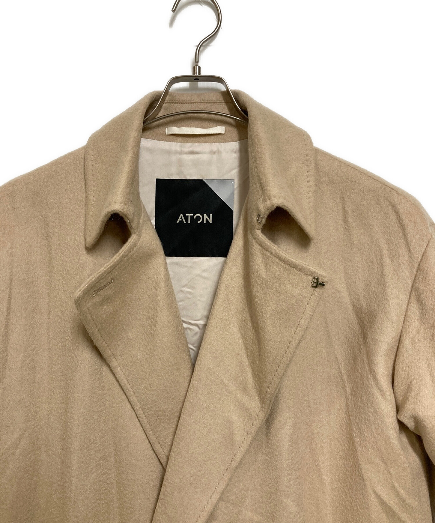 ATON エイトン ジャケット 2(M位) ベージュ 手ごわい 【古着】【中古】 