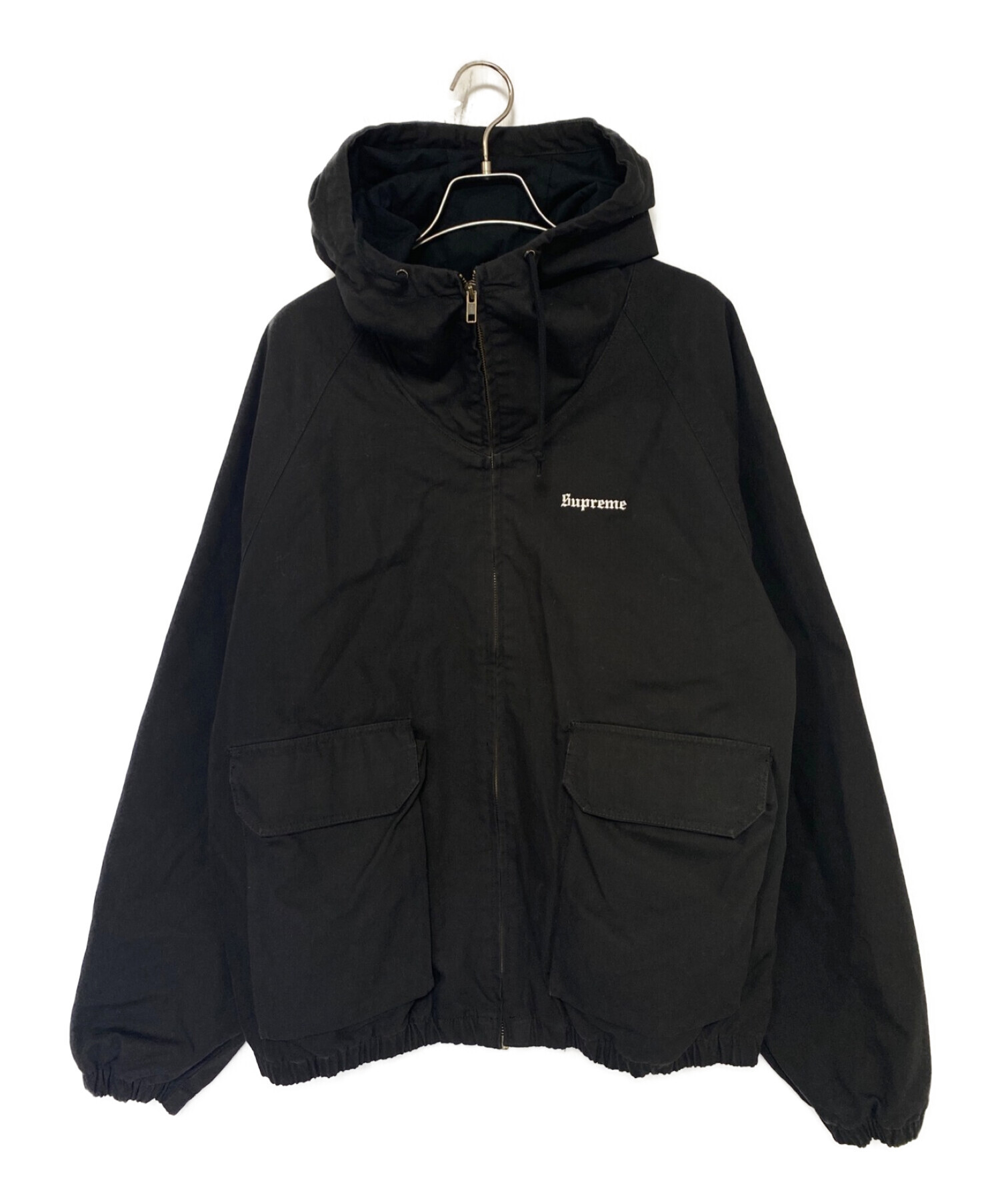 SUPREME (シュプリーム) Cotton Hooded Jacket ブラック サイズ:L
