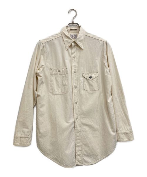 【レア・美品】BIG YANK ヘリンボーンワークシャツ　15サイズ
