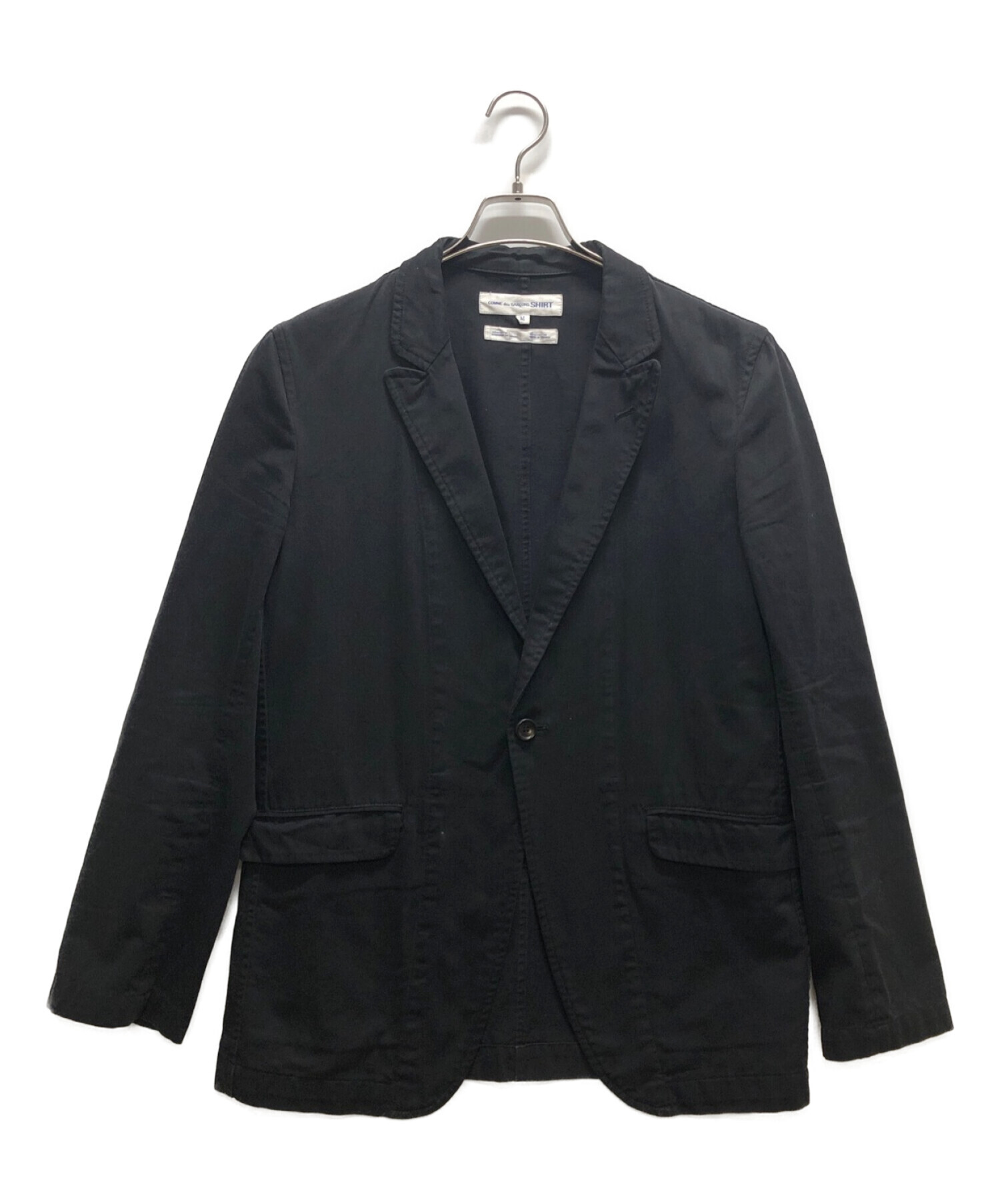COMME des GARCONS SHIRT (コムデギャルソンシャツ) テーラードジャケット ブラック サイズ:M