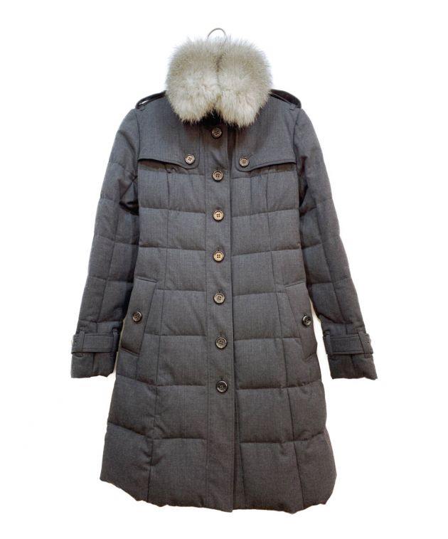 BURBERRY LONDON バーバリーロンドンファーロングダウンコート BURBERRY LONDON バーバリーロンドンファーロングダウンコート