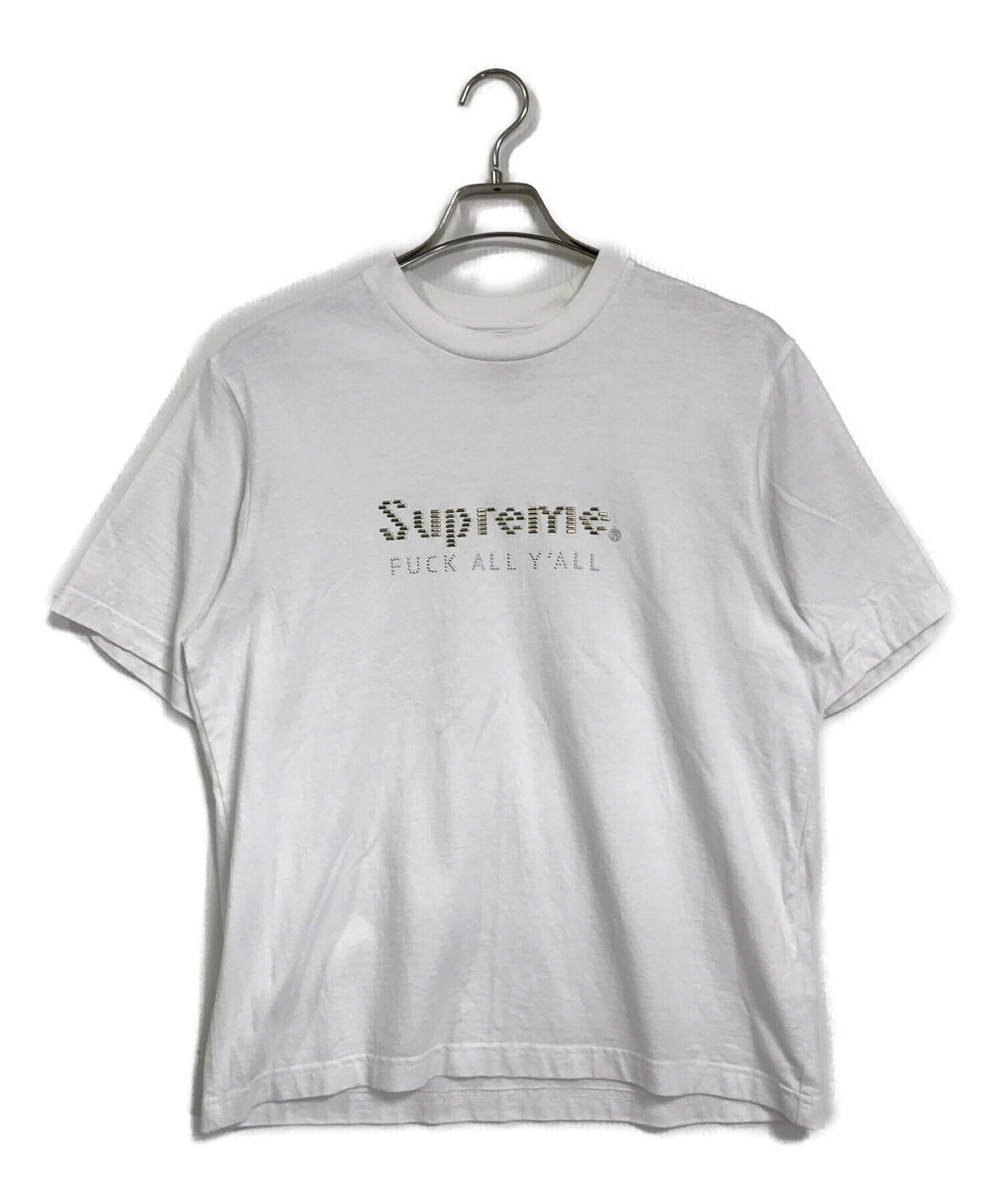 SUPREME (シュプリーム) Gold Bars Tee ゴールドバーTシャツ ホワイト サイズ:S