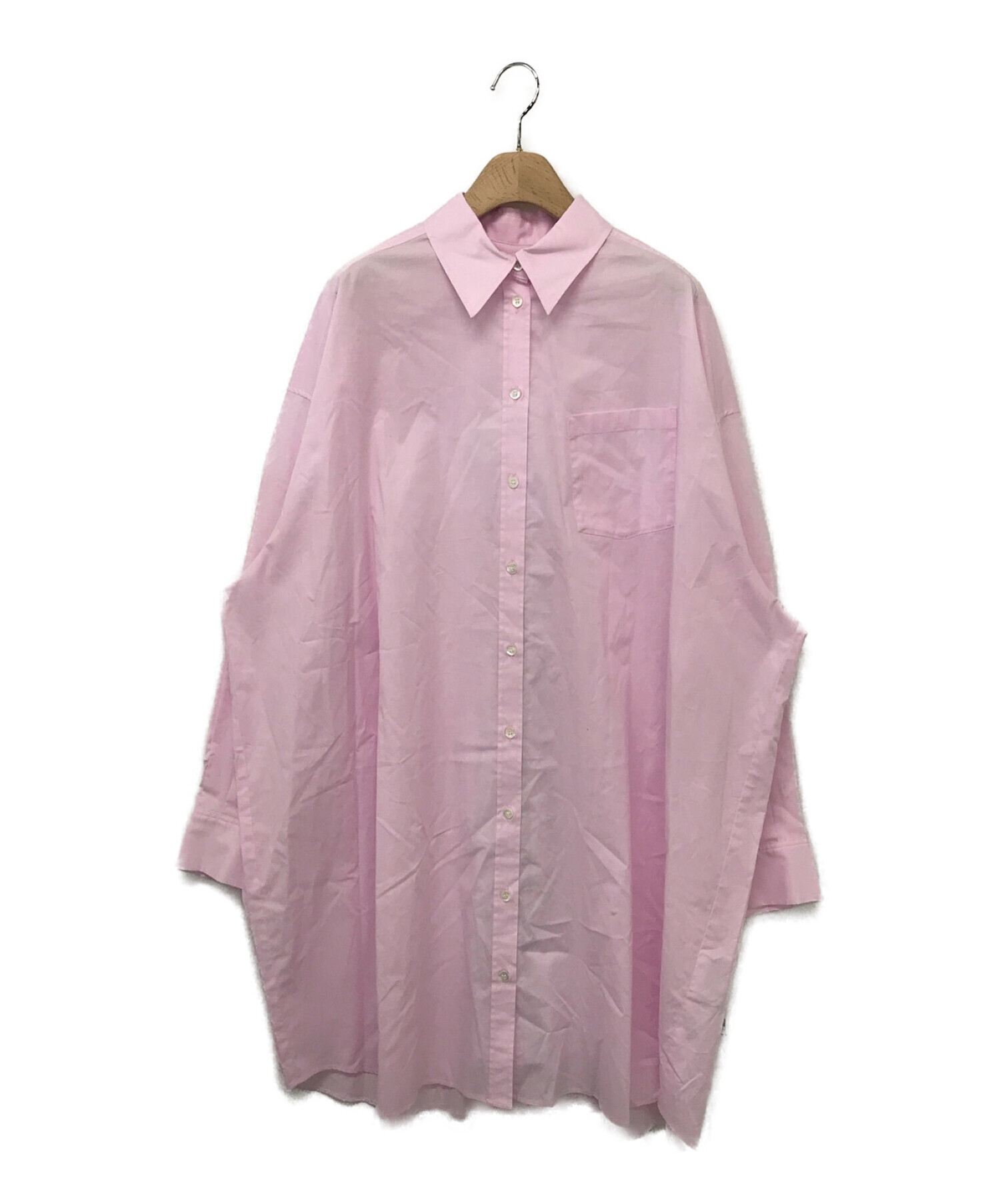 FRAY ID (フレイ アイディー) ビッグシャツワンピース ピンク サイズ:F