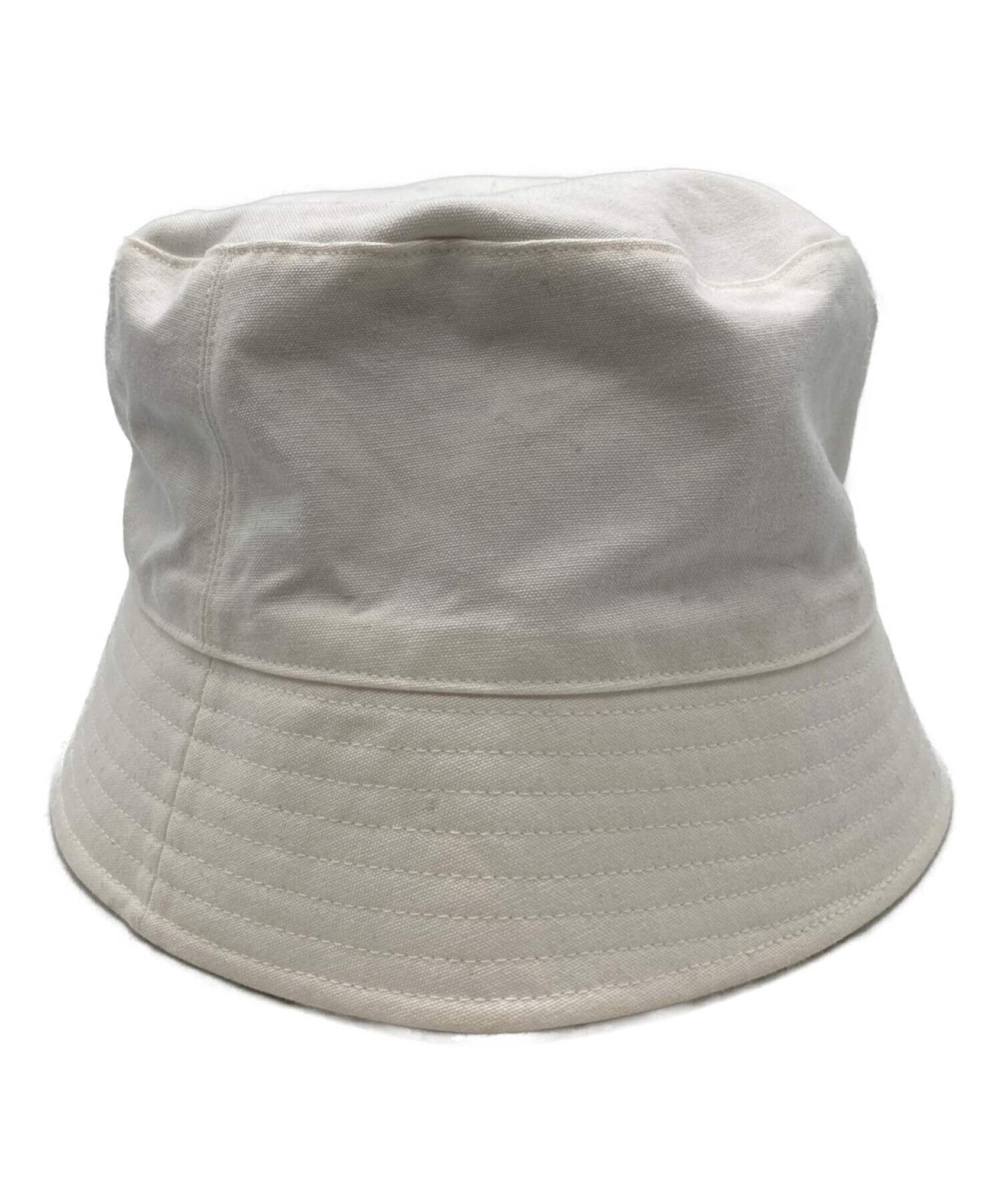 KIJIMA TAKAYUKI (キジマタカユキ) Cotton Canvas Bucket hat コットンキャンバス　バケットハット ホワイト