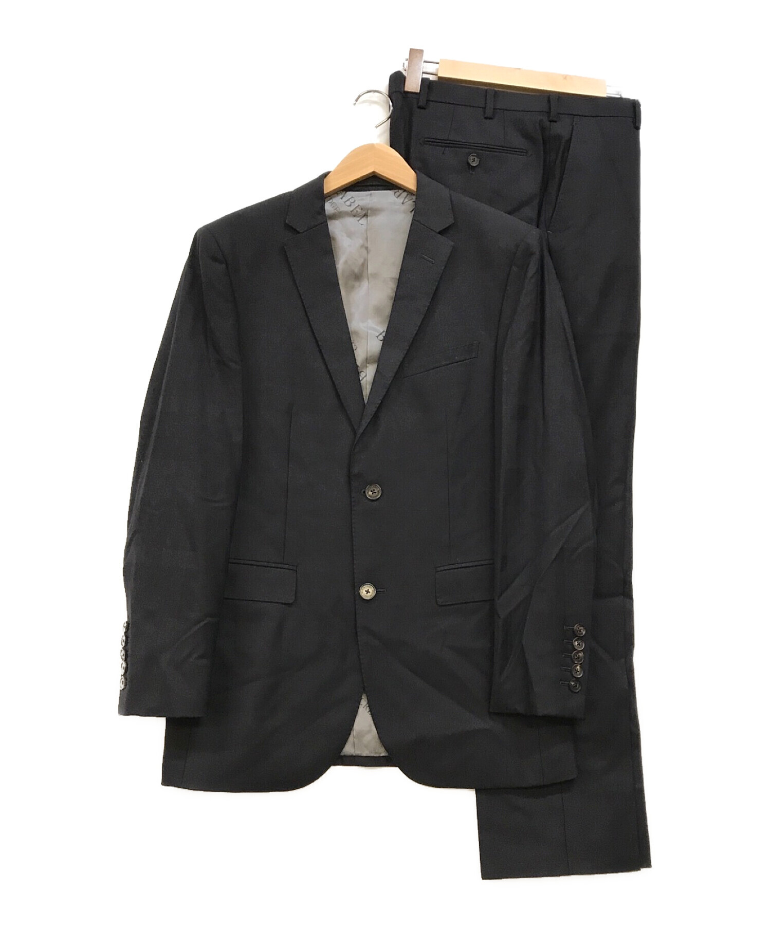 BLACK LABEL CRESTBRIDGE (ブラックレーベル クレストブリッジ) シャドーチェックセットアップスーツ ブラック サイズ:38