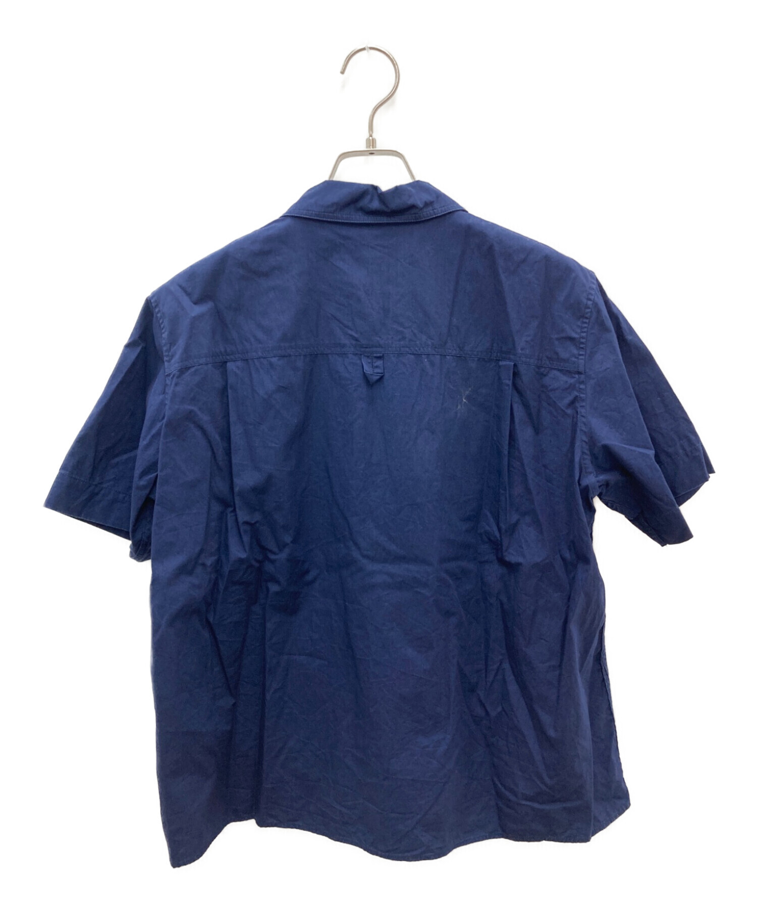 中古・古着通販】MHL (エムエイチエル) プルオーバーシャツ ネイビー  