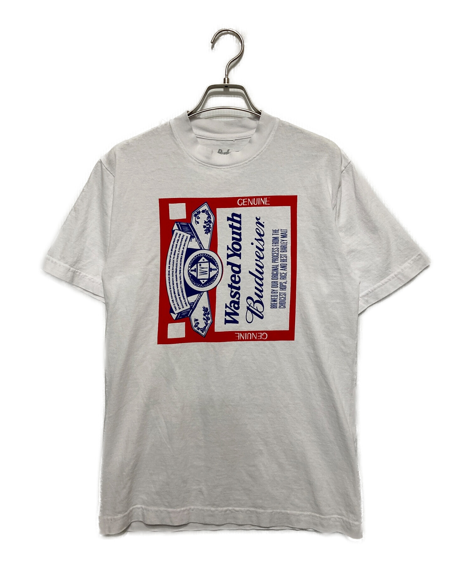Wasted Youth x Budweiser S/S T　白　Lサイズ