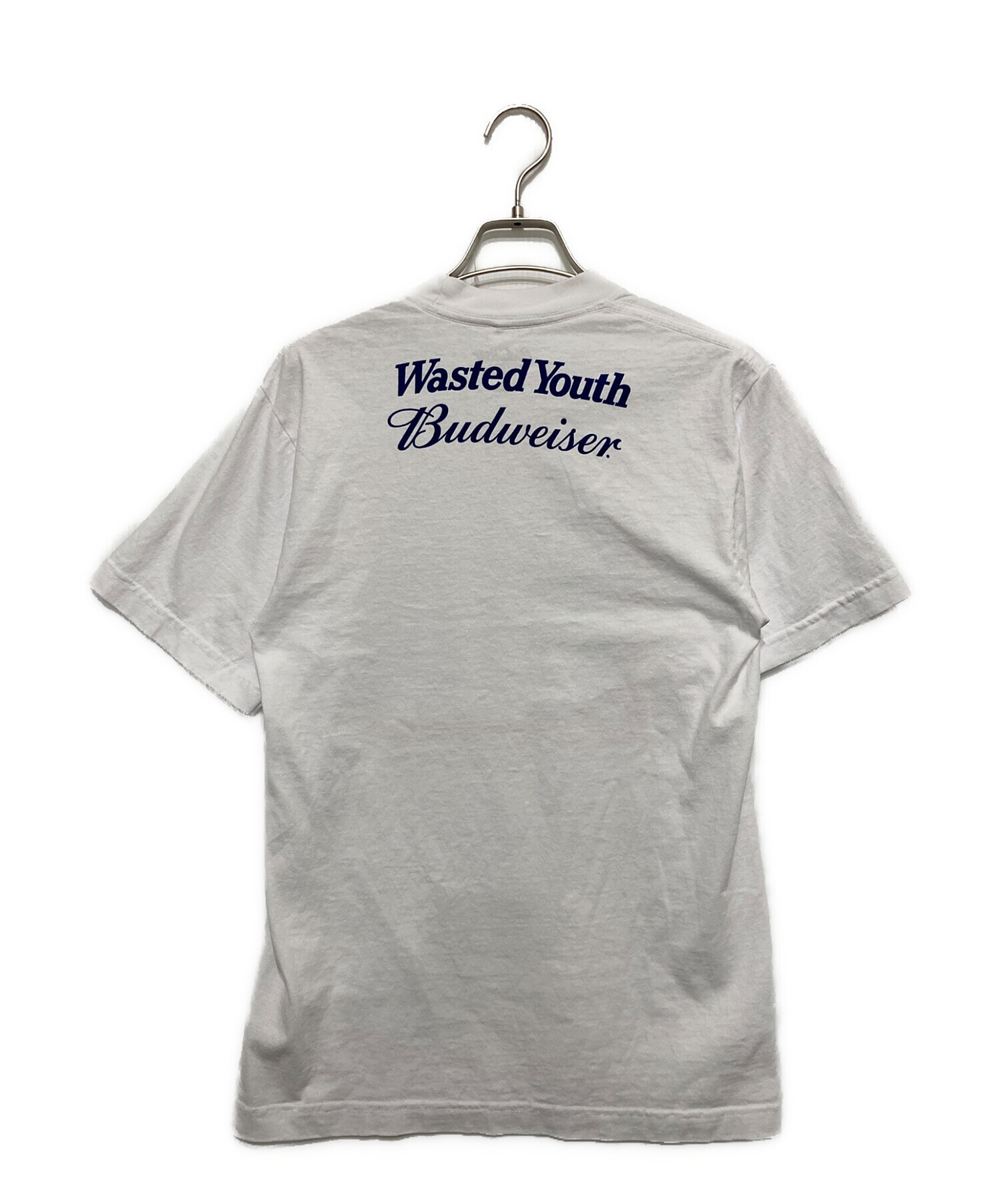 WASTED YOUTH (ウェイステッド ユース) VERDY (ヴェルディ) BUDWEISER (バドワイザー) Tシャツ ホワイト サイズ:XS