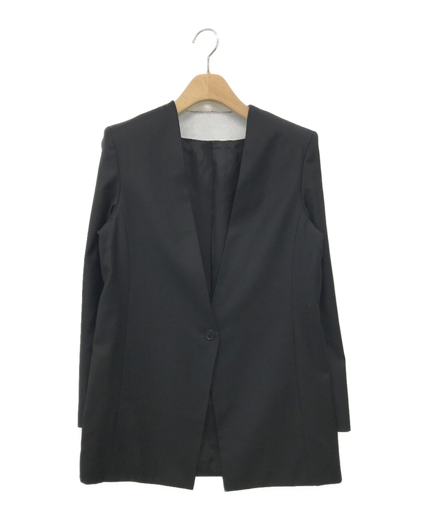 gabriela coll garments (ガブリエラコールガーメンツ) ノーカラージャケット ブラック サイズ:S